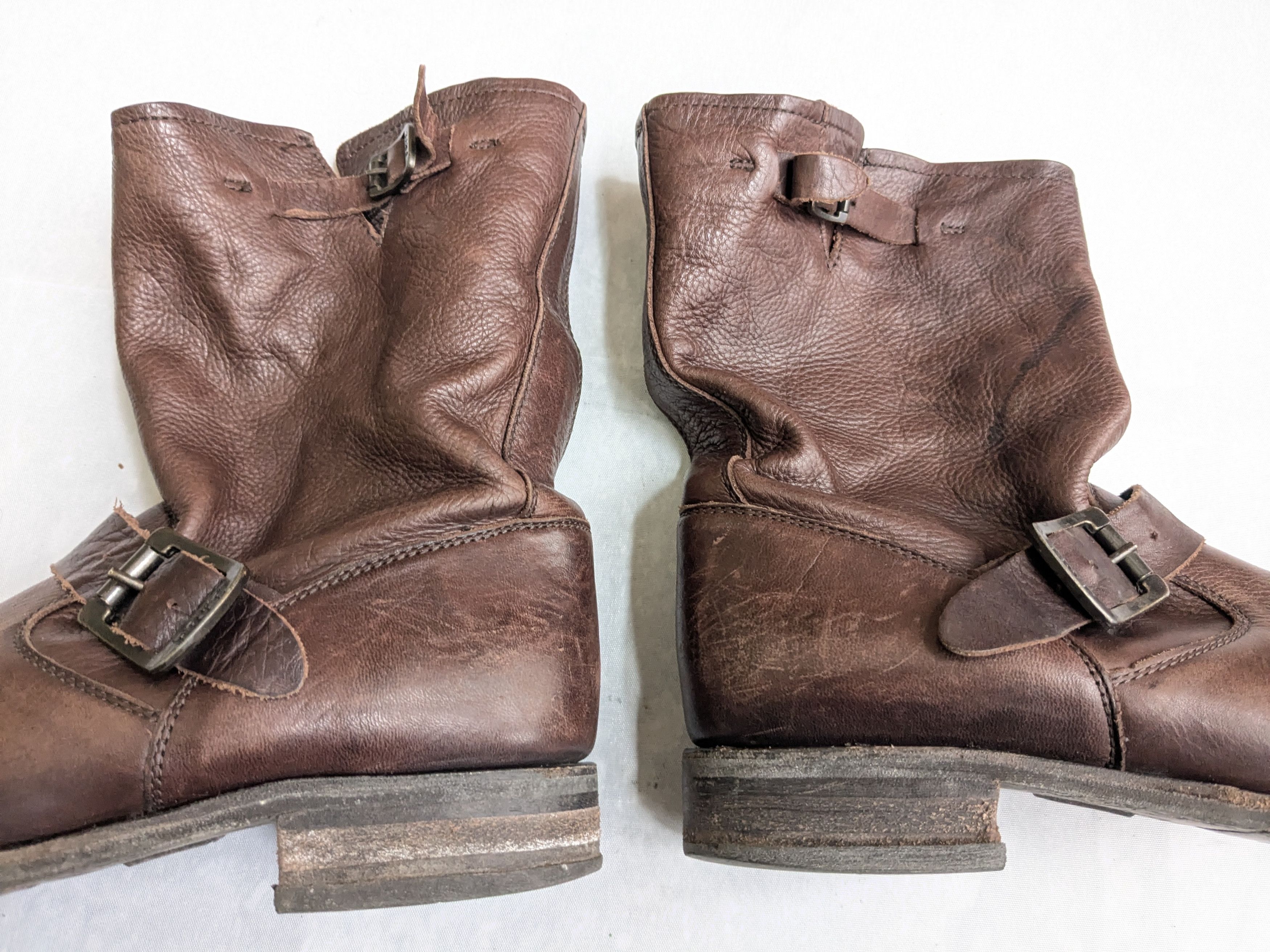 Frye Frye Engineer Boots 8.5 M Brown Leather Buckle Size US 8.5 / EU 41-42 - 2 Thumbnail