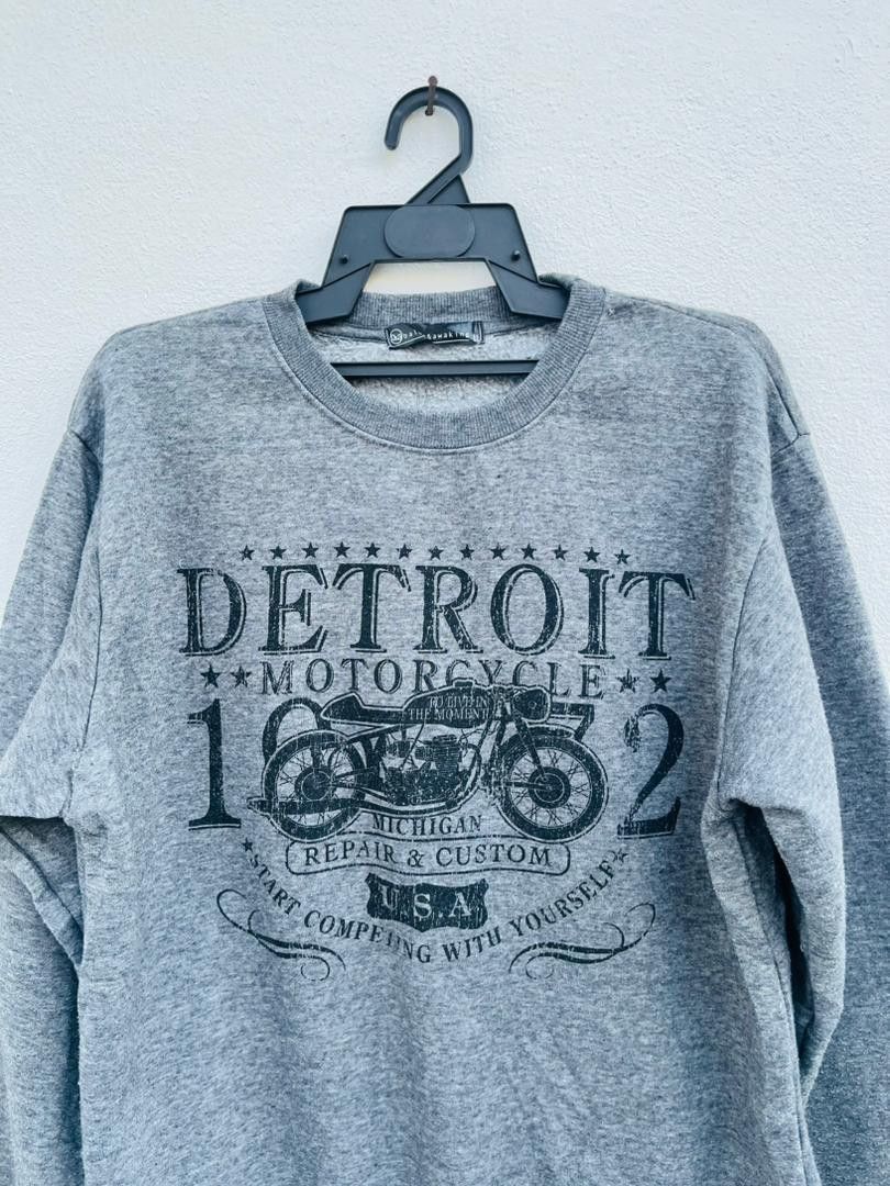 Japanese Brand × Vintage Vintage Detriot Motorcycle Streetwear Fashion Style Size US L / EU 52-54 / 3 - 3 Thumbnail