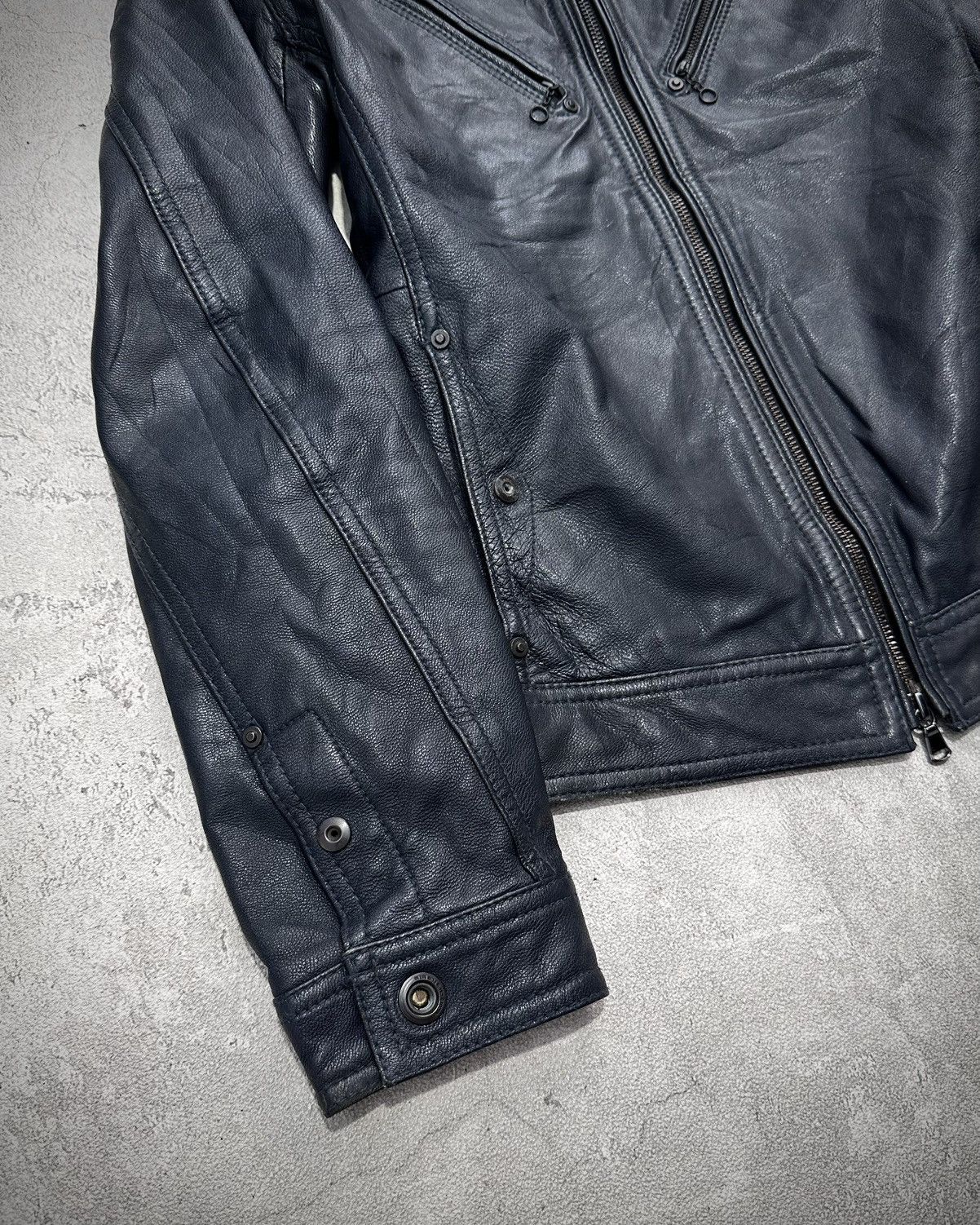 Japanese Brand Nicole Leather Riders Jacket Vkei Size US S / EU 44-46 / 1 - 4 Thumbnail