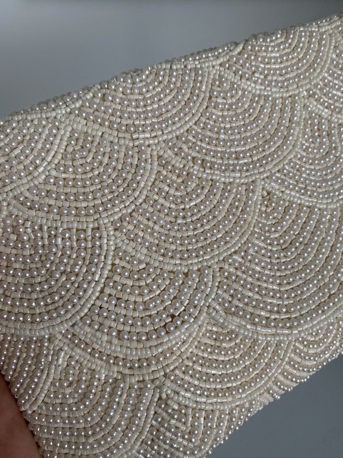 Other NWT Antik Kraft Hand Made Beaded Clutch Crossbody Cream Bag Size ONE SIZE - 6 Thumbnail