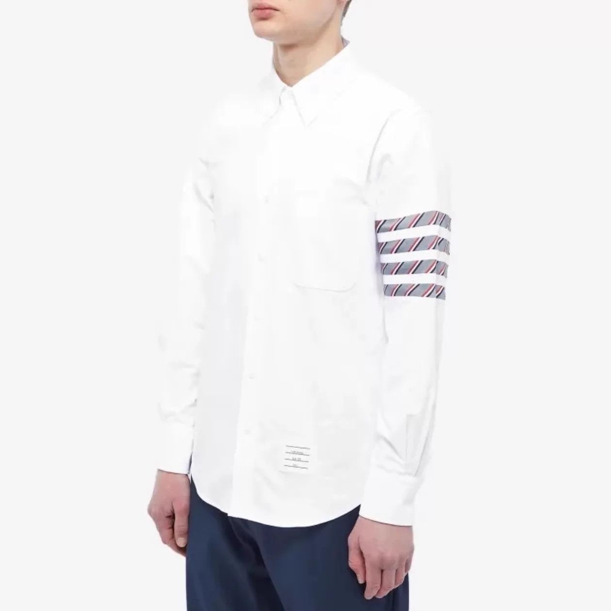 Thom Browne Thom Browne Classic 4-Bar White Oxford Shirt Size 5 Size US XXL / EU 58 / 5 - 7 Thumbnail