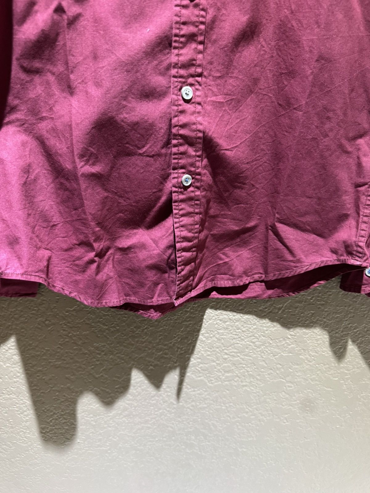 American Eagle Outfitters Vintage Burgundy American Eagle Button Up XS Maroon Button Size US XS / EU 42 / 0 - 4 Thumbnail