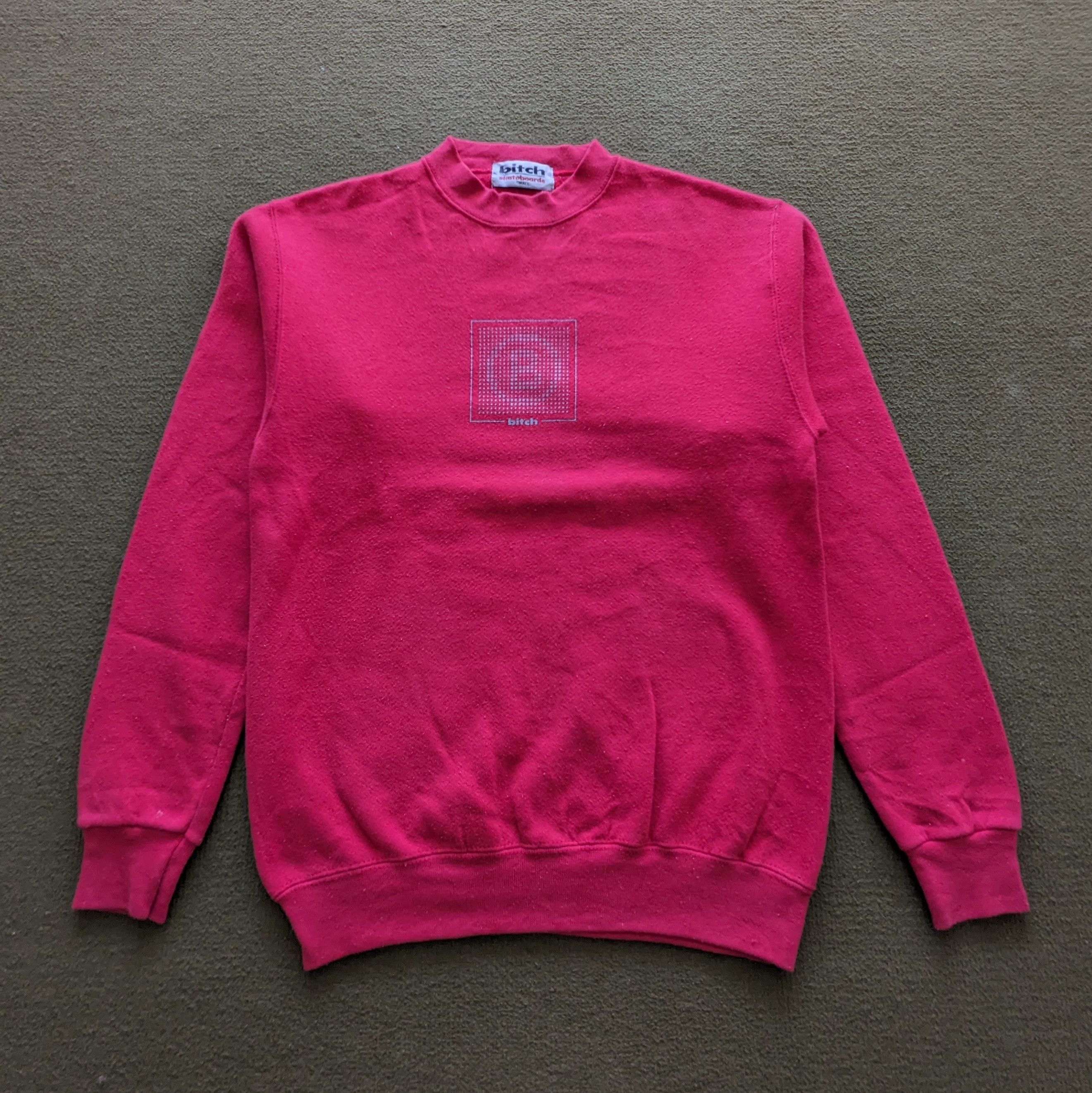Vintage Vintage BITCH SKATEBOARD Style Sweatshirt Size US XS / EU 42 / 0 - 1 Thumbnail