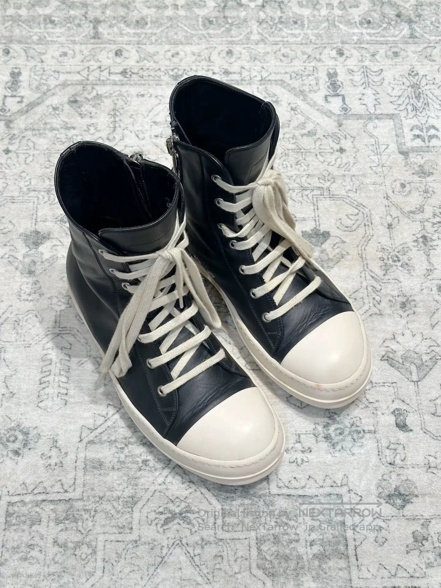 Rick Owens Rick Owens x Converse Leather High-Top. Size US 7 / EU 40 - 1 Thumbnail