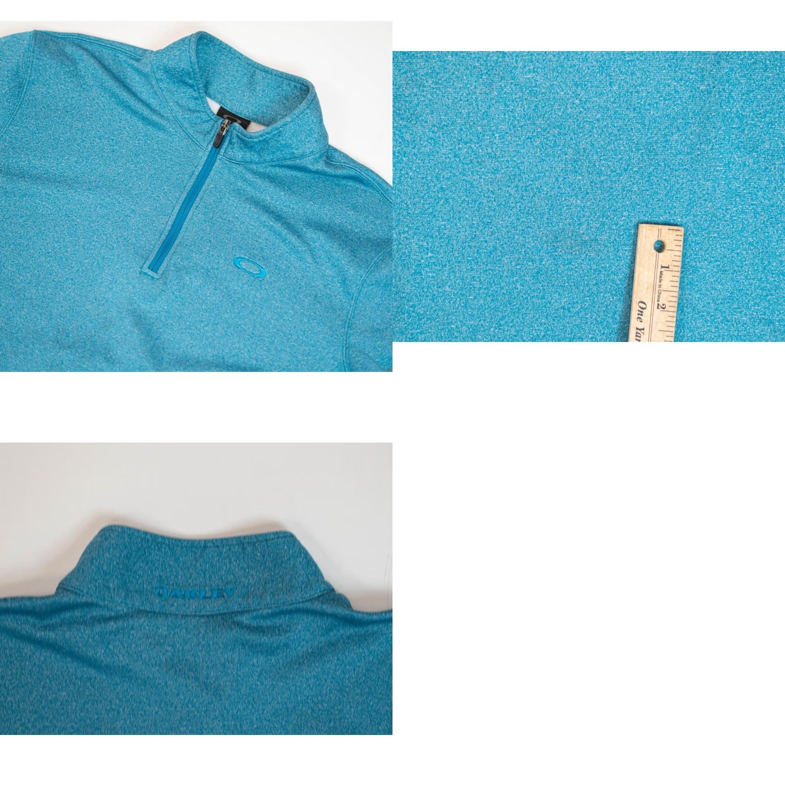 Oakley Oakley Sweatshirt Men’s Size XL Teal 1/4 Zip Fleece Pullover Golf Embroidered Logo Plane Size US XL / EU 56 / 4 - 9 Thumbnail