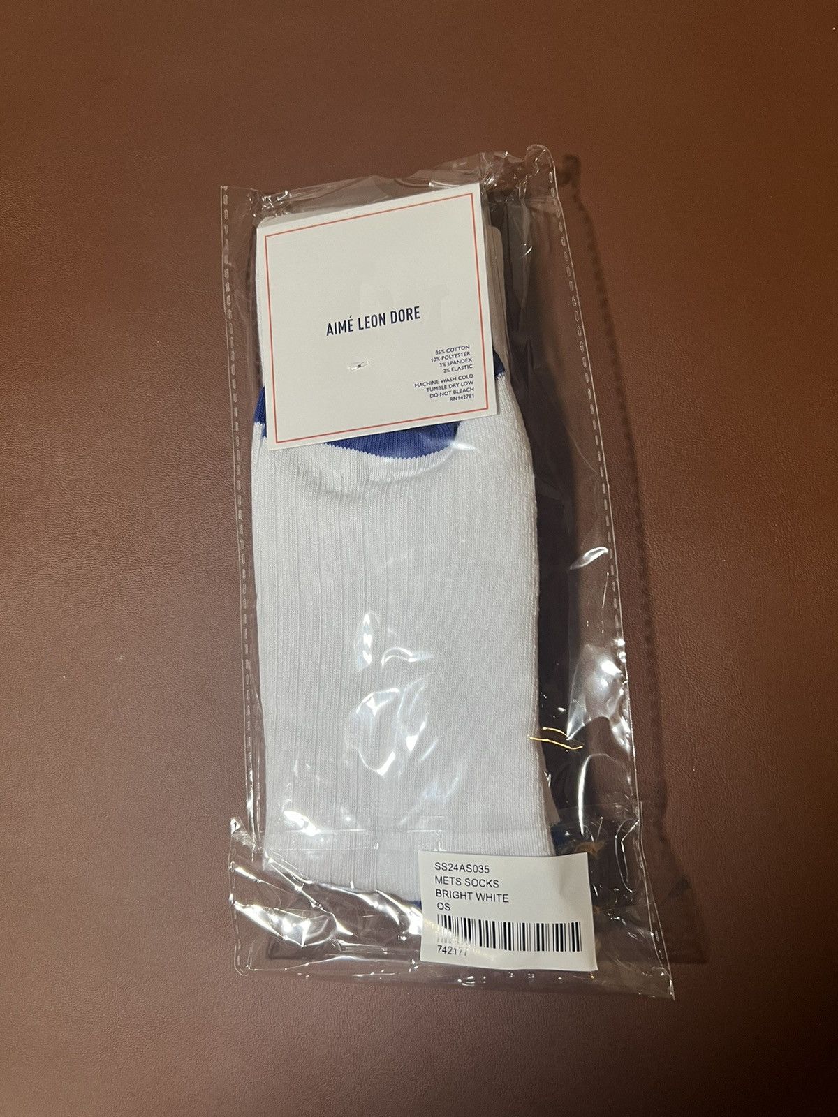 Aime Leon Dore Aime Leon Dore ALD / New York Mets Crew Sock White SS24 Size ONE SIZE - 2 Thumbnail