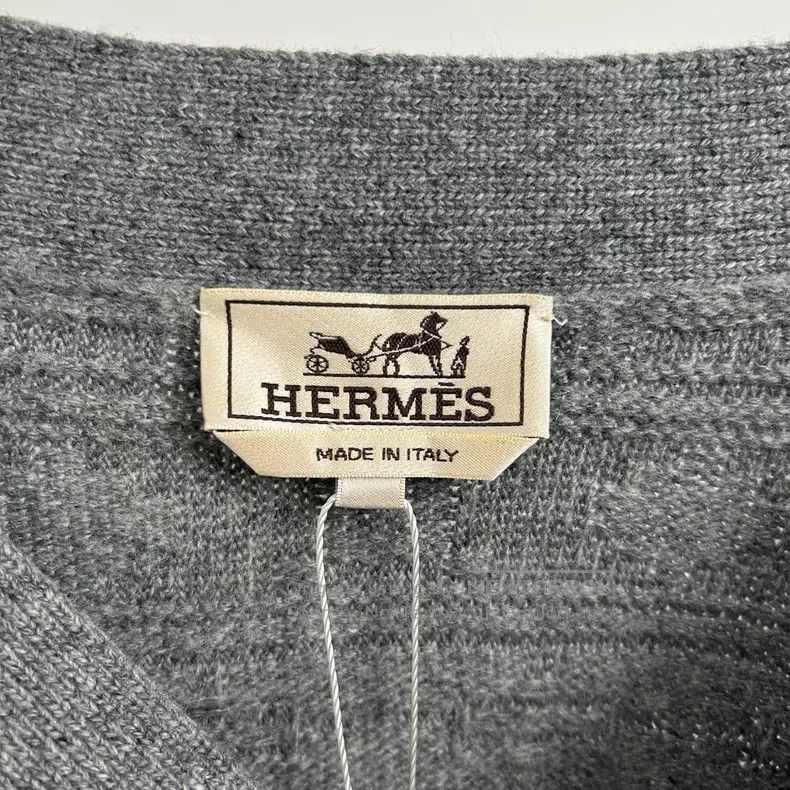 Hermes Hermes Gray Cashmere Jacquard Knit Sweater Size XL / US 12-14 / IT 48-50 - 4 Thumbnail