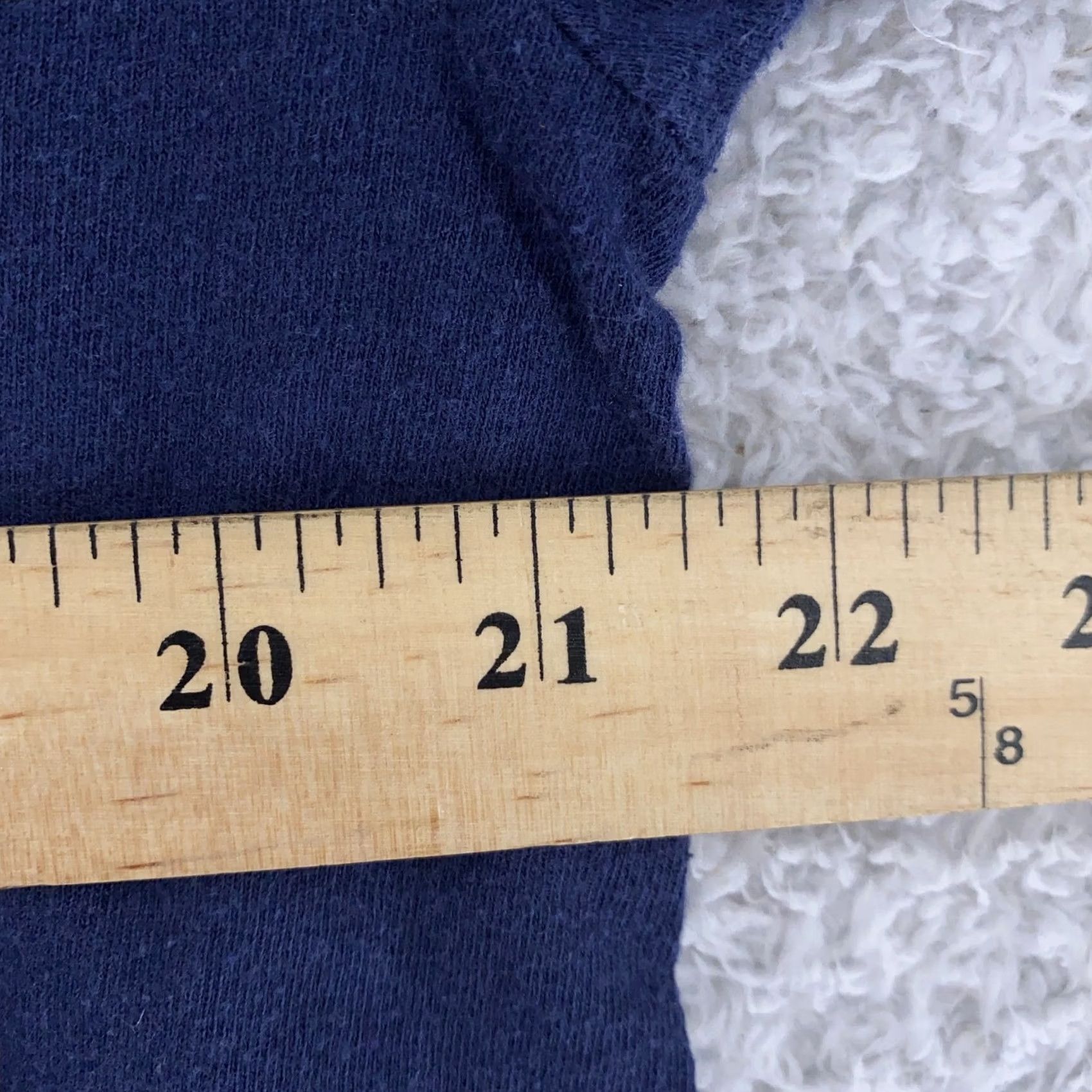 Fruit Of The Loom VINTAGE Fruit of the Loom Shirt Large Navy Blue Pocket Classic Crewneck Heavyweight Size US L / EU 52-54 / 3 - 5 Thumbnail