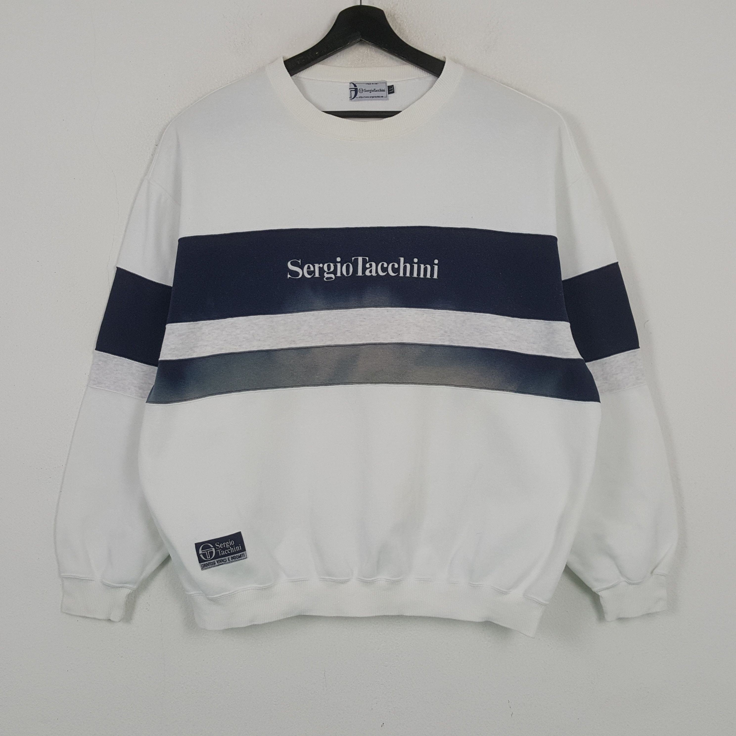 Sergio Tacchini SERGIO TACCHINI Spellout Design Sweatshirt C293N18 Size US XL / EU 56 / 4 - 1 Thumbnail