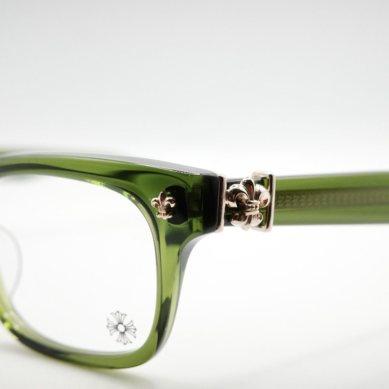 Pre-owned Chrome Hearts Gittin Any?-a Glasses In Dark Olive