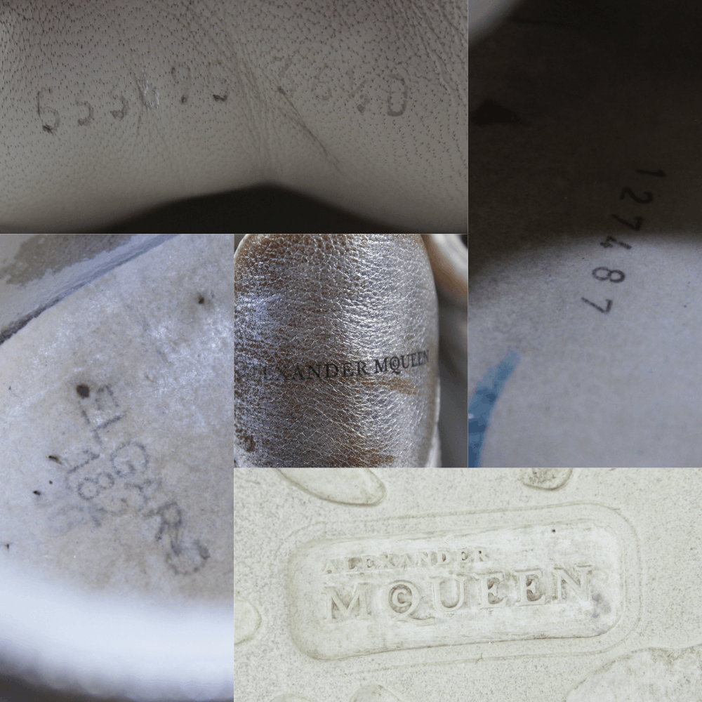 Alexander McQueen Closed Distressed Leather Oversize Sneakers Size US 6.5 / IT 36.5 - 12 Thumbnail