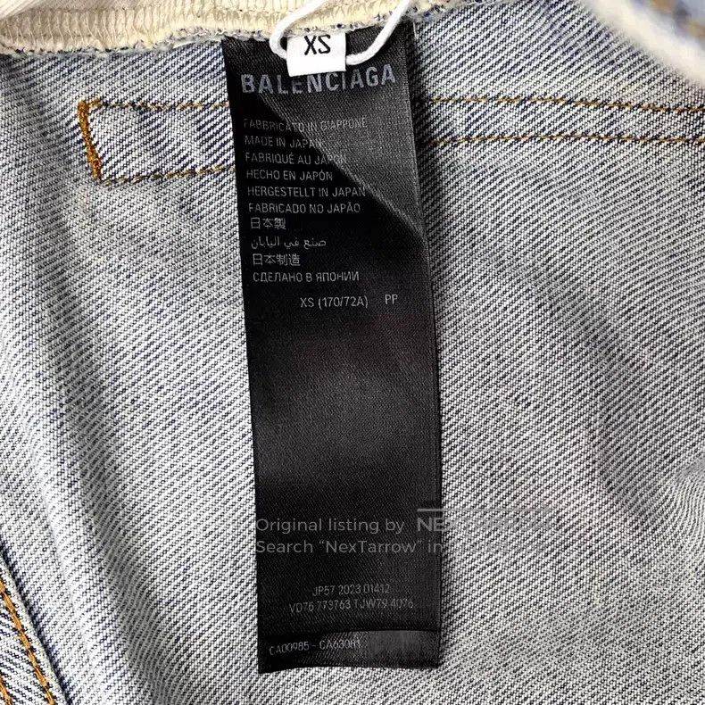 Balenciaga Balenciaga Size XS Light blue washed cotton casual denim l Size US 27 - 8 Thumbnail