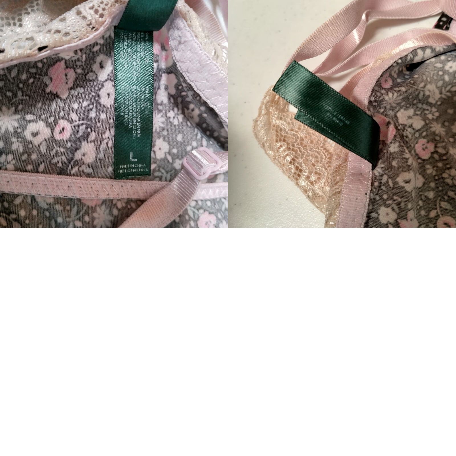 Laura Ashley Laura Ashley Tank Top Camisole Women L Black Pink Floral Lace Sleepwear Couquette Size L / US 10 / IT 46 - 9 Thumbnail