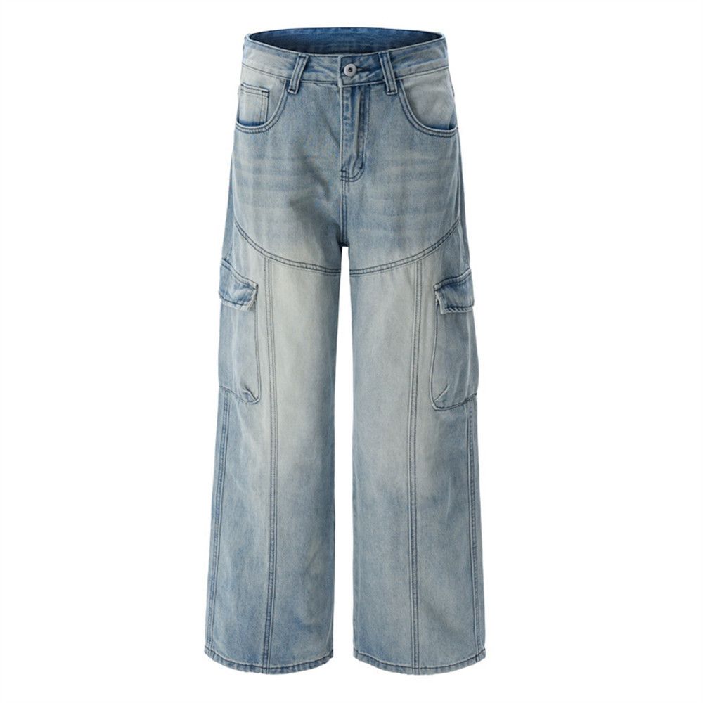Jean American high street multi-pocket cargo jeans Size US 32 / EU 48 - 4 Thumbnail