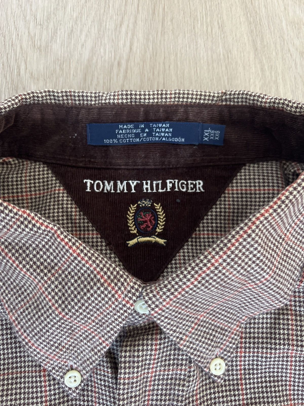 Designer × Tommy Hilfiger × Vintage Vintage Tommy Hilfiger Plaid Dress Shirt Size US XXL / EU 58 / 5 - 2 Thumbnail