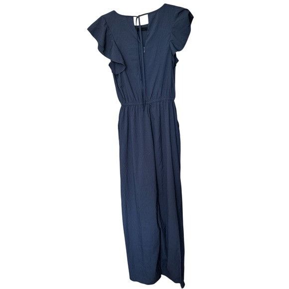 Other Alex Marie Navy Blue Jumpsuit Sz S (Read for measurements) Size 27" / US 4 / IT 40 - 5 Thumbnail