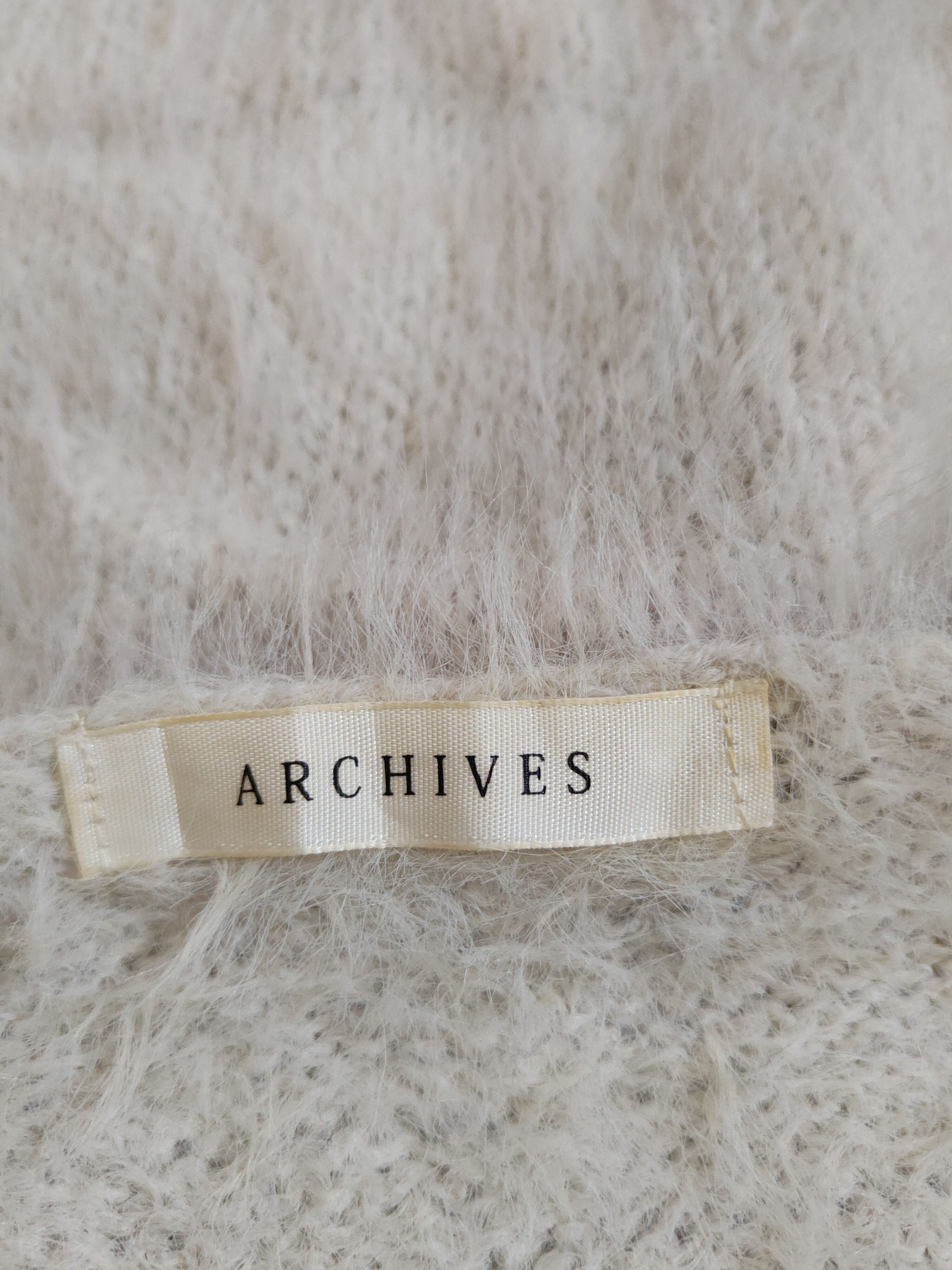 Homespun Knitwear Archives Light Gray Shag Shaggy Fur Mohair Knitwear #S2177 Size M / US 6-8 / IT 42-44 - 12 Thumbnail