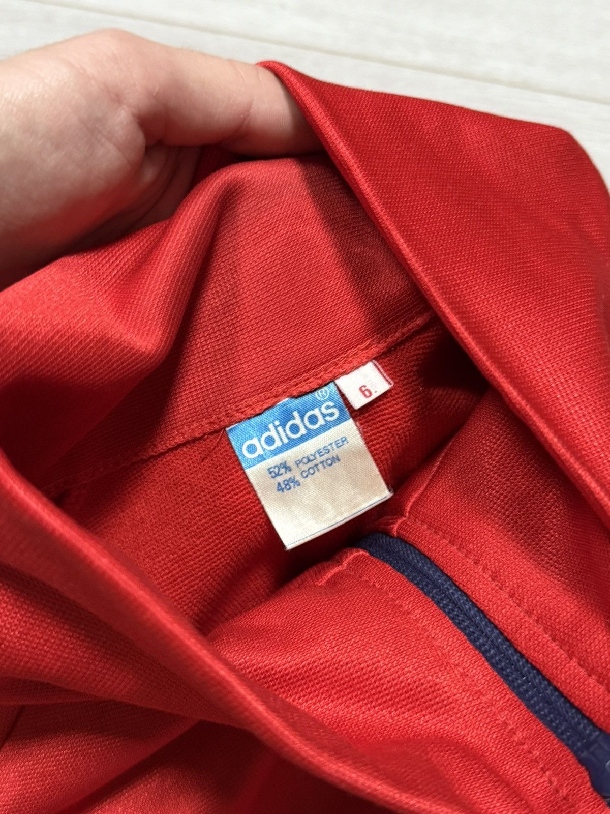 Adidas Adidas West Germany blue red zip track jacket vintage Size US M / EU 48-50 / 2 - 6 Thumbnail