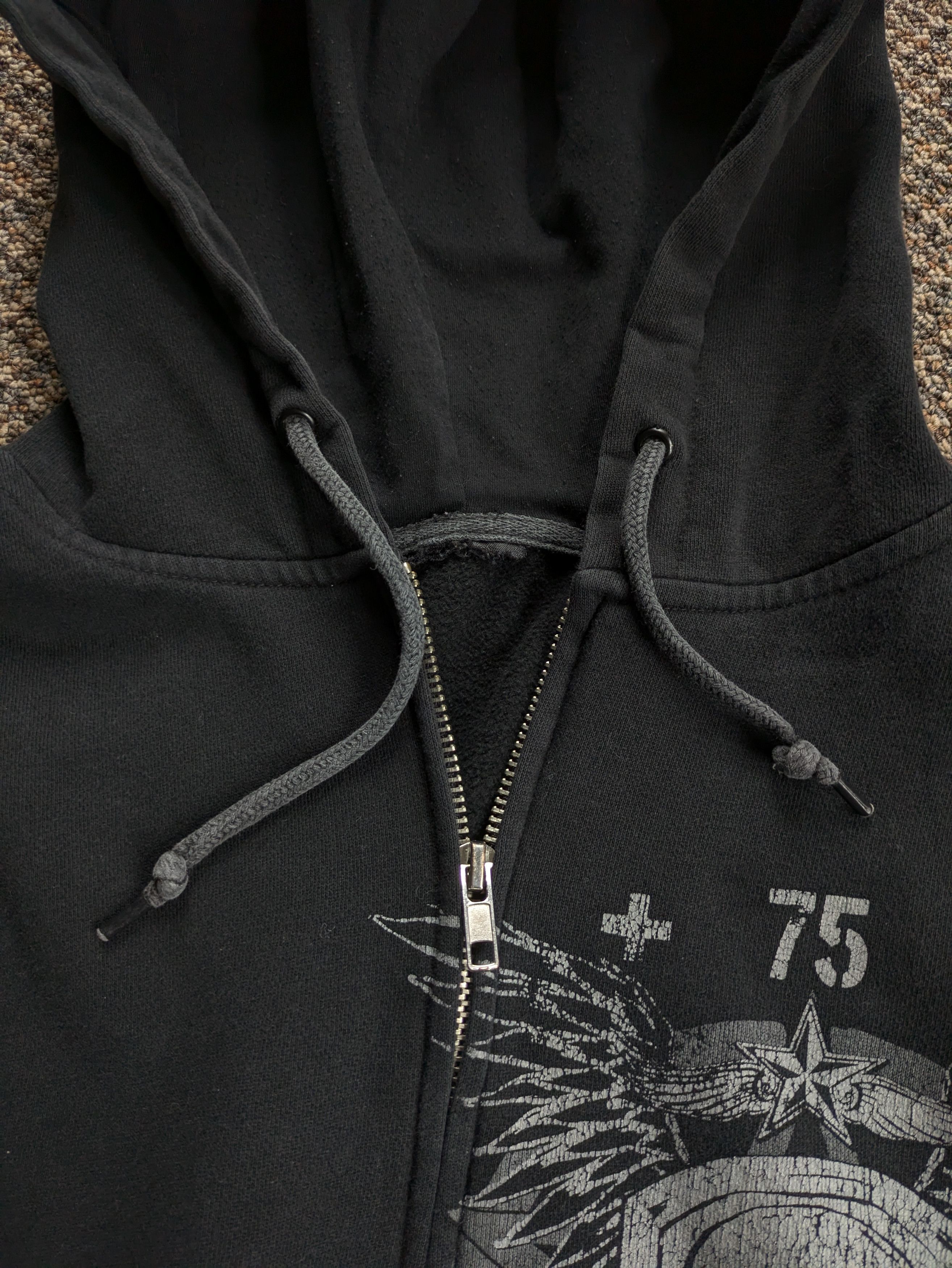 JNCO Insane y2k skull emo mallgoth skater distressed hoodie Size US L / EU 52-54 / 3 - 4 Thumbnail