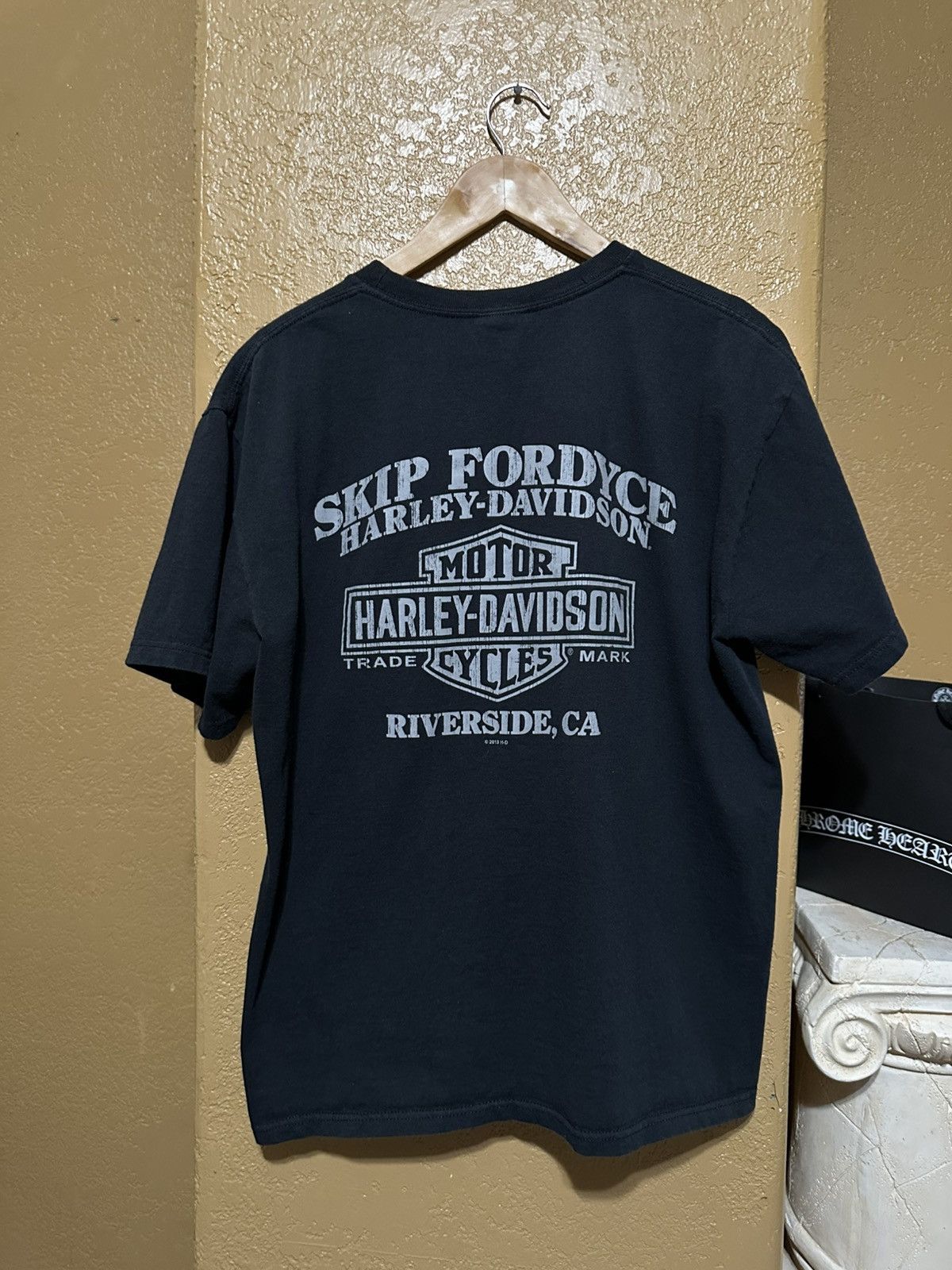 Harley Davidson 📌 crazy vintage Harley Davidson Pinup tee large Size US L / EU 52-54 / 3 - 3 Thumbnail