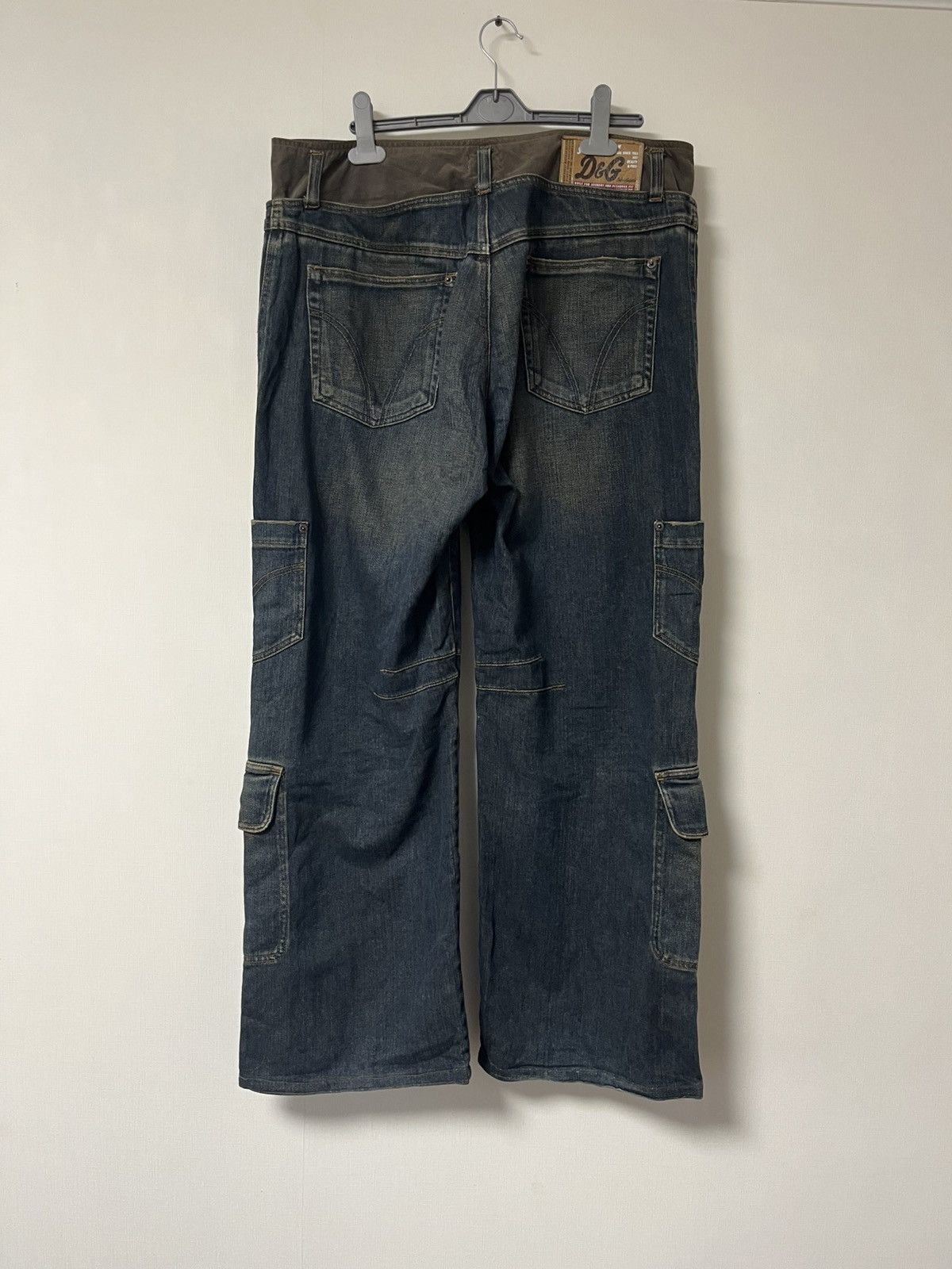 Dolce & Gabbana × Vintage Dolce Gabbana Double Waist Cargo Zip Denim Jeans Size US 34 / EU 50 - 3 Thumbnail