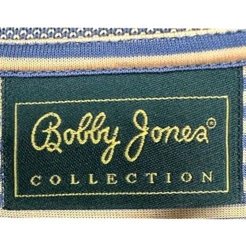 Vintage Bobby Jones Polo Shirt Mens Large Orange Blue Candy Stripe Golf Athletic Rugby Shirt Size US L / EU 52-54 / 3 - 4 Thumbnail