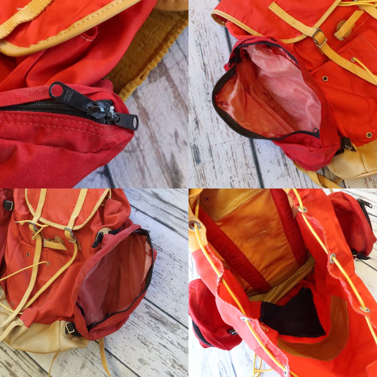 Vintage Vintage Lafuma Mountain Climbing Rucksack Backpack Orange Men’s Nylon Size ONE SIZE - 9 Thumbnail