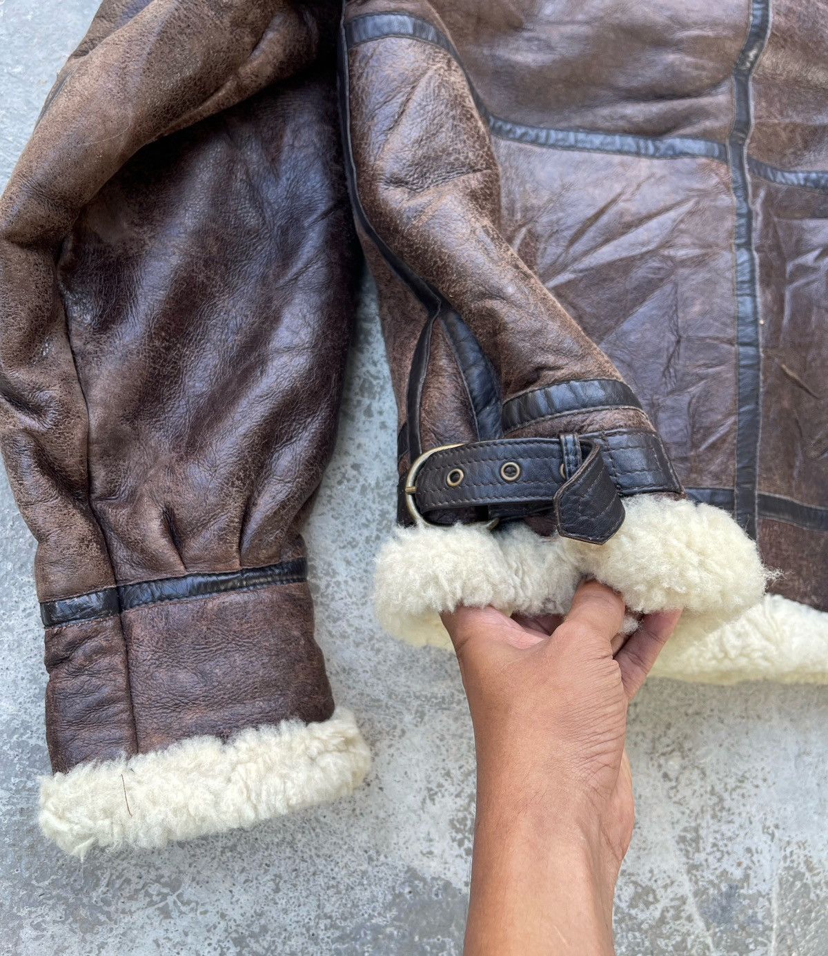 Japanese Brand 🔥RARE🔥 US AIR FORCE TYPE B-3 SHEEPSKIN FLIGHT LEATHER JACKET Size US XL / EU 56 / 4 - 10 Thumbnail