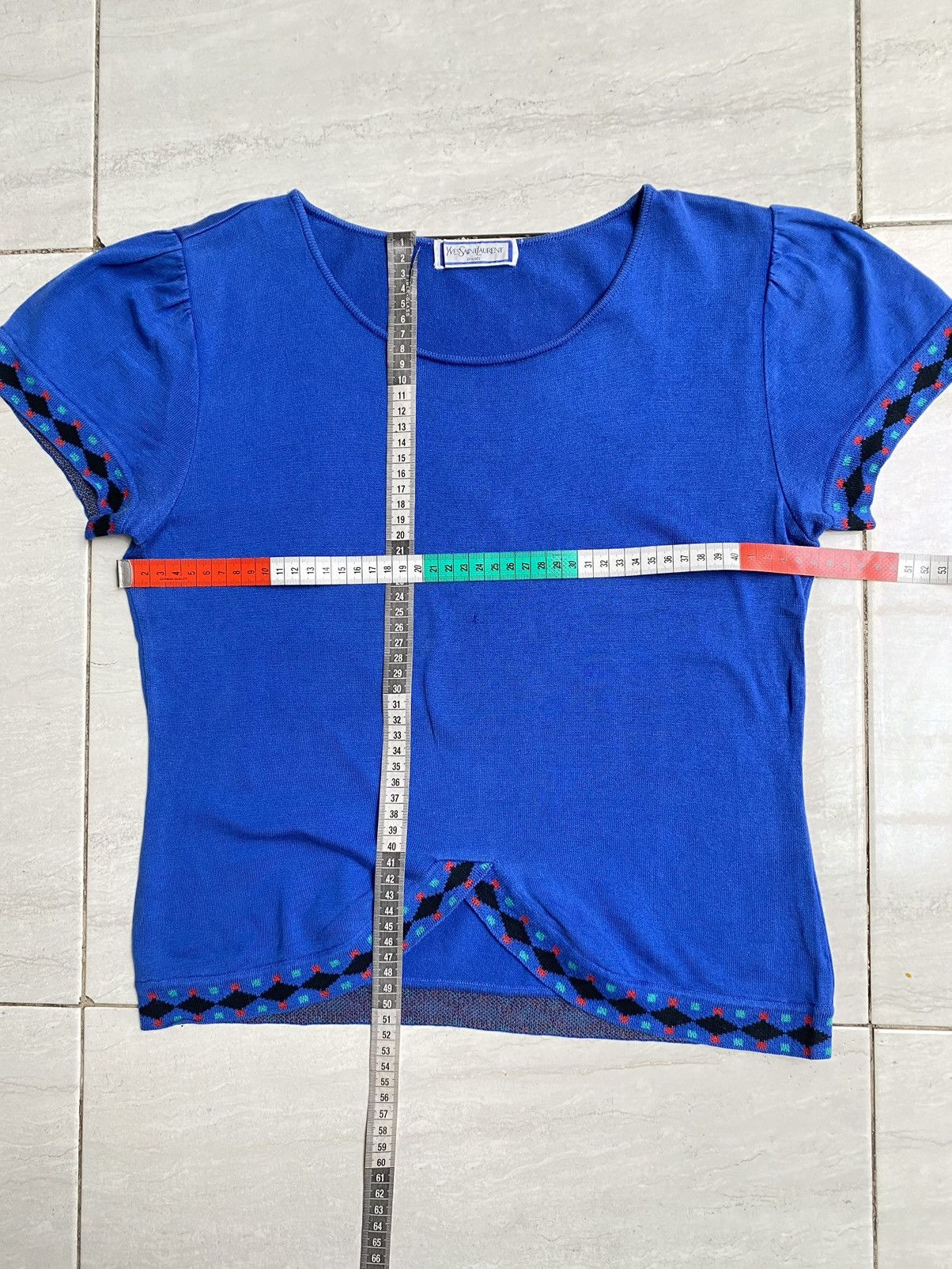 Yves Saint Laurent YSL Yves Saint Laurent tricots Tipped Knit T-shirt Size US XS / EU 42 / 0 - 2 Thumbnail