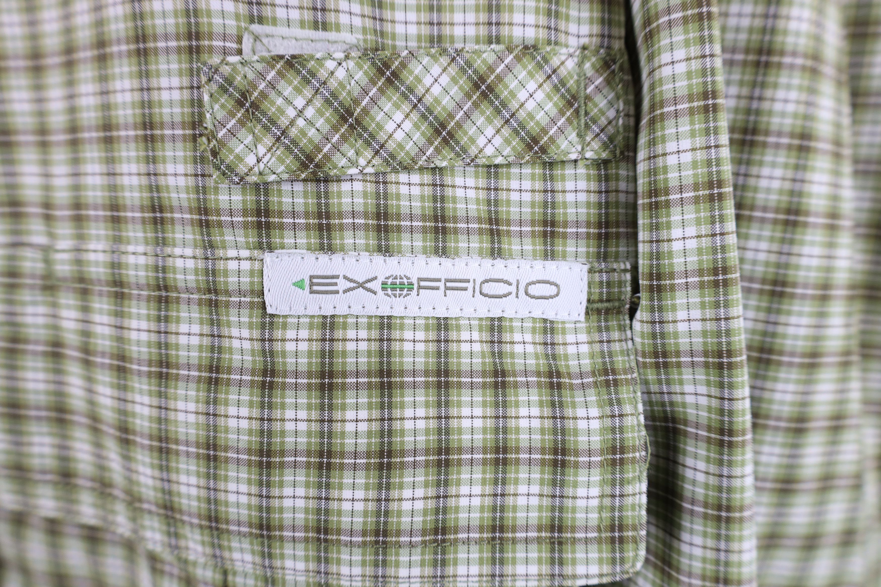 ExOfficio ExOfficio Double Pocket Hiking Trekking Button Shirt Plaid Size US L / EU 52-54 / 3 - 4 Thumbnail