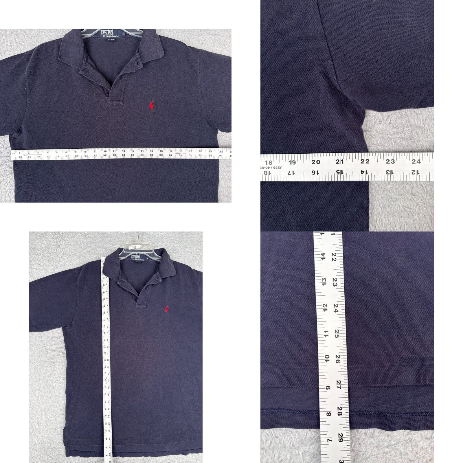 Ralph Lauren VINTAGE Ralph Lauren Polo Shirt Adult Large Blue 100% Cotton Short Sleeve Golf Golfer Embroidered Logo Mens Modern American Sports Polo Shirt Size US L / EU 52-54 / 3 - 8 Thumbnail