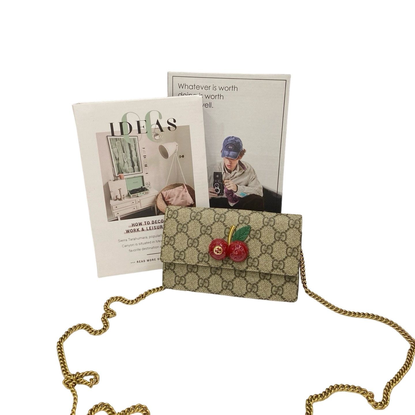 Gucci Gucci GG Supreme Cherry Shoulder Bag Size ONE SIZE - 1 Thumbnail