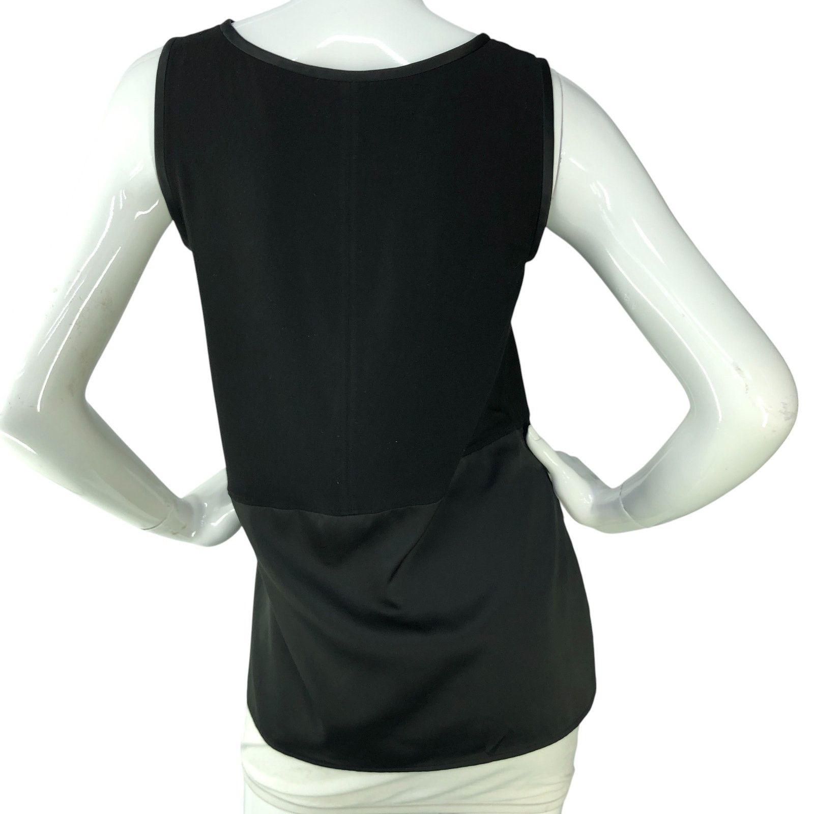 Lafayette 148 Lafayette 148 Sz P US XS Top Mixed Media Tank Satin Stretch Size XS / US 0-2 / IT 36-38 - 7 Thumbnail