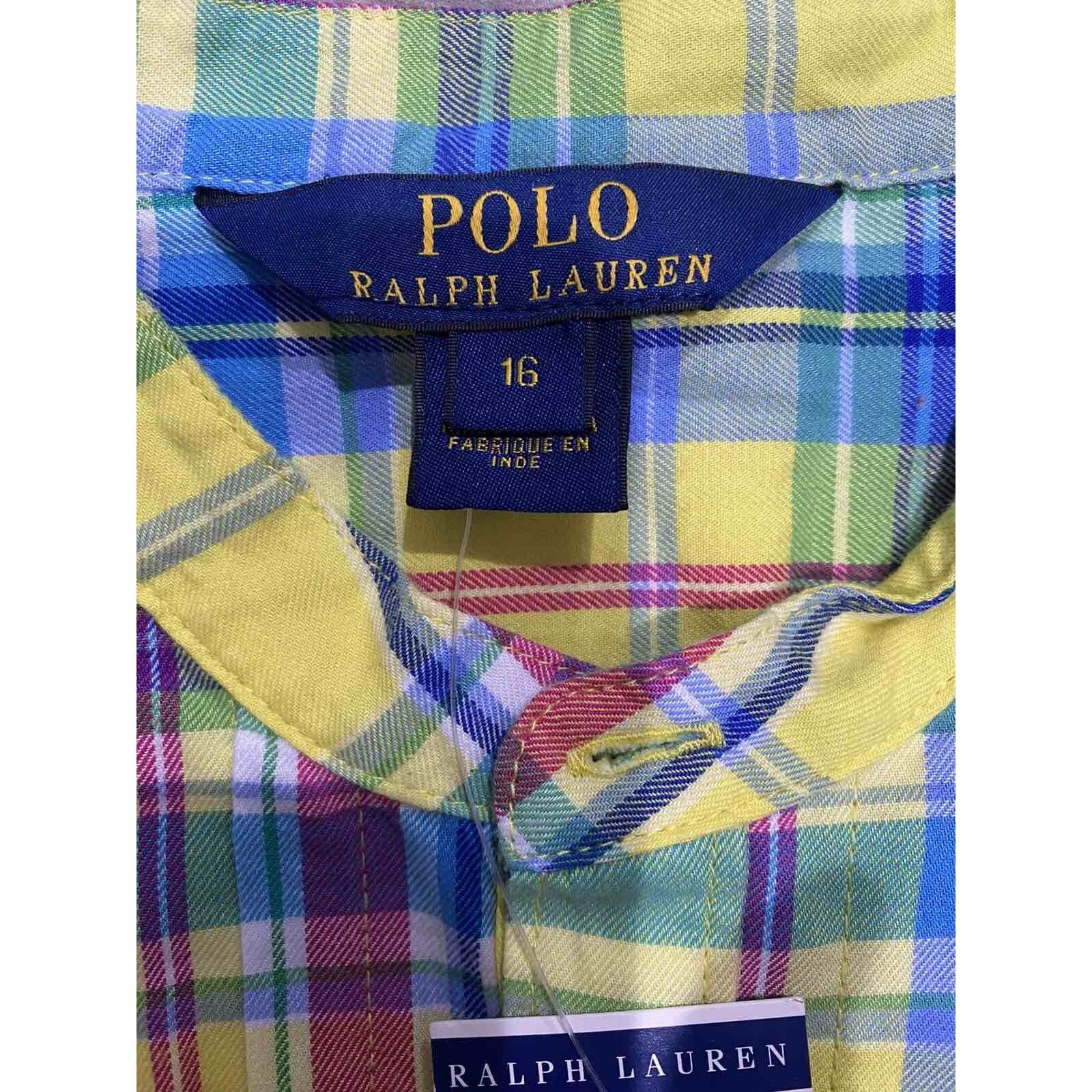 Polo Ralph Lauren Polo Ralph Tunic Kids Plaid Multicolor Size 16 A000354 Size S / US 4 / IT 40 - 2 Thumbnail
