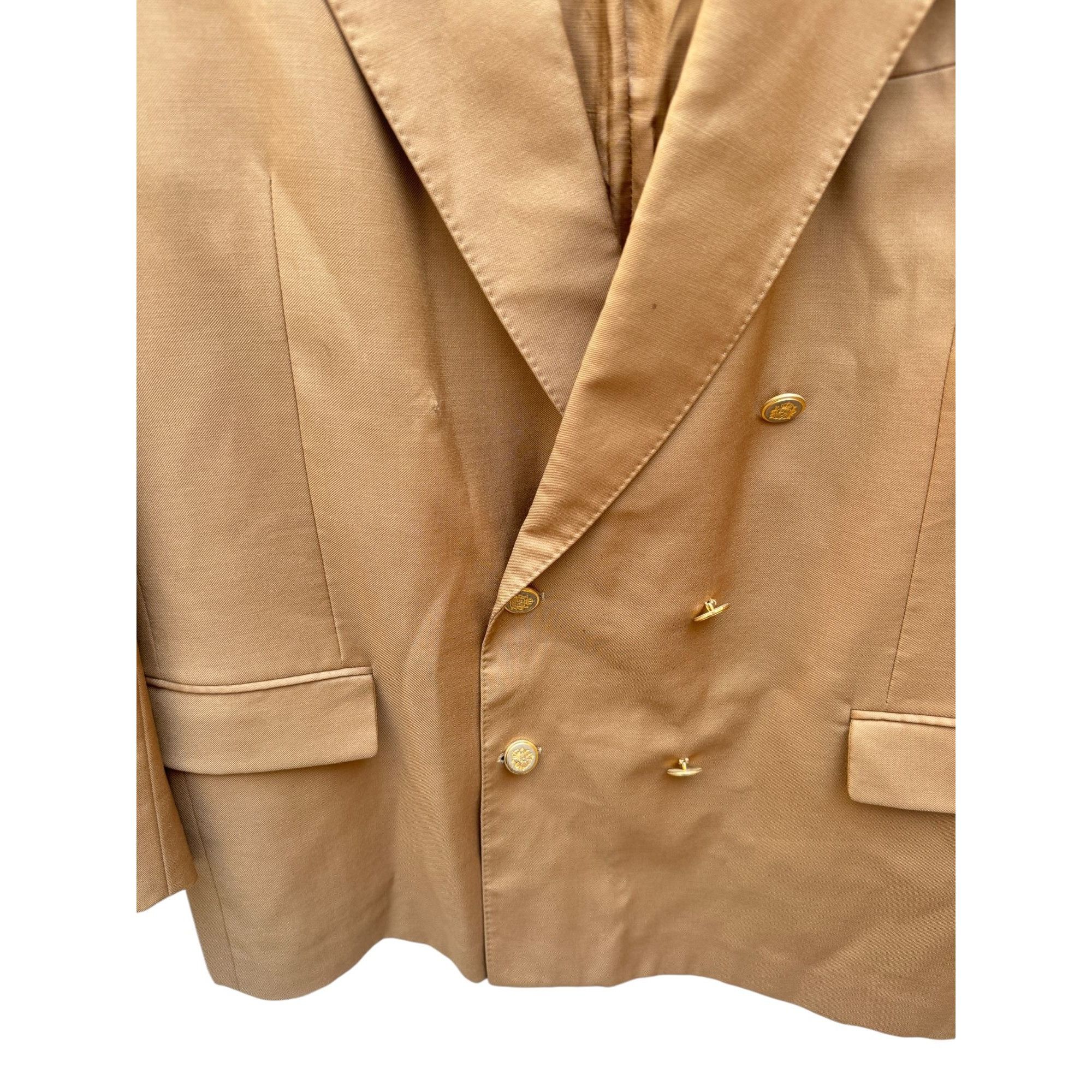 Balenciaga Beige Wool Blazer Jacket Size 44R - 2 Thumbnail