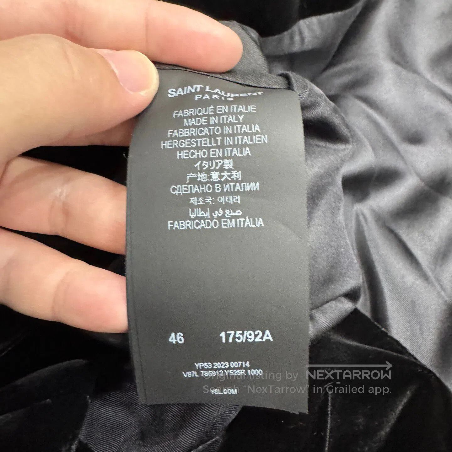 Saint Laurent Paris #REF! Size 46R - 4 Thumbnail