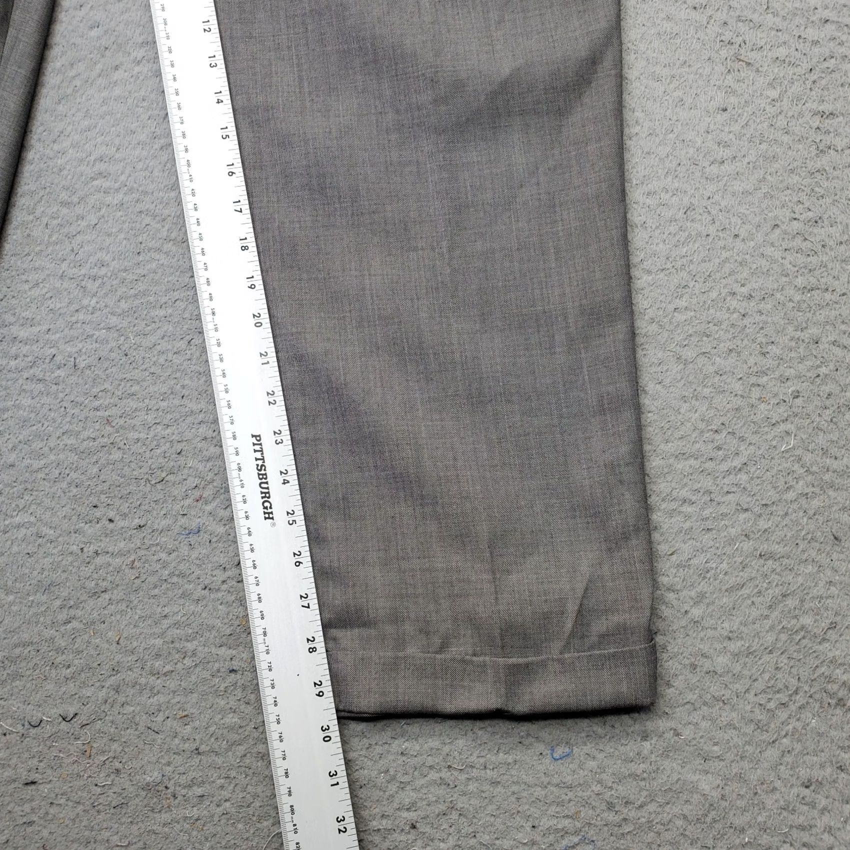 Dockers Dockers Mens Dress Pant Gray 42x30 Pleated Low Waist Regular Fit Straight Cuffed Pants Size US 42 / EU 58 - 4 Thumbnail