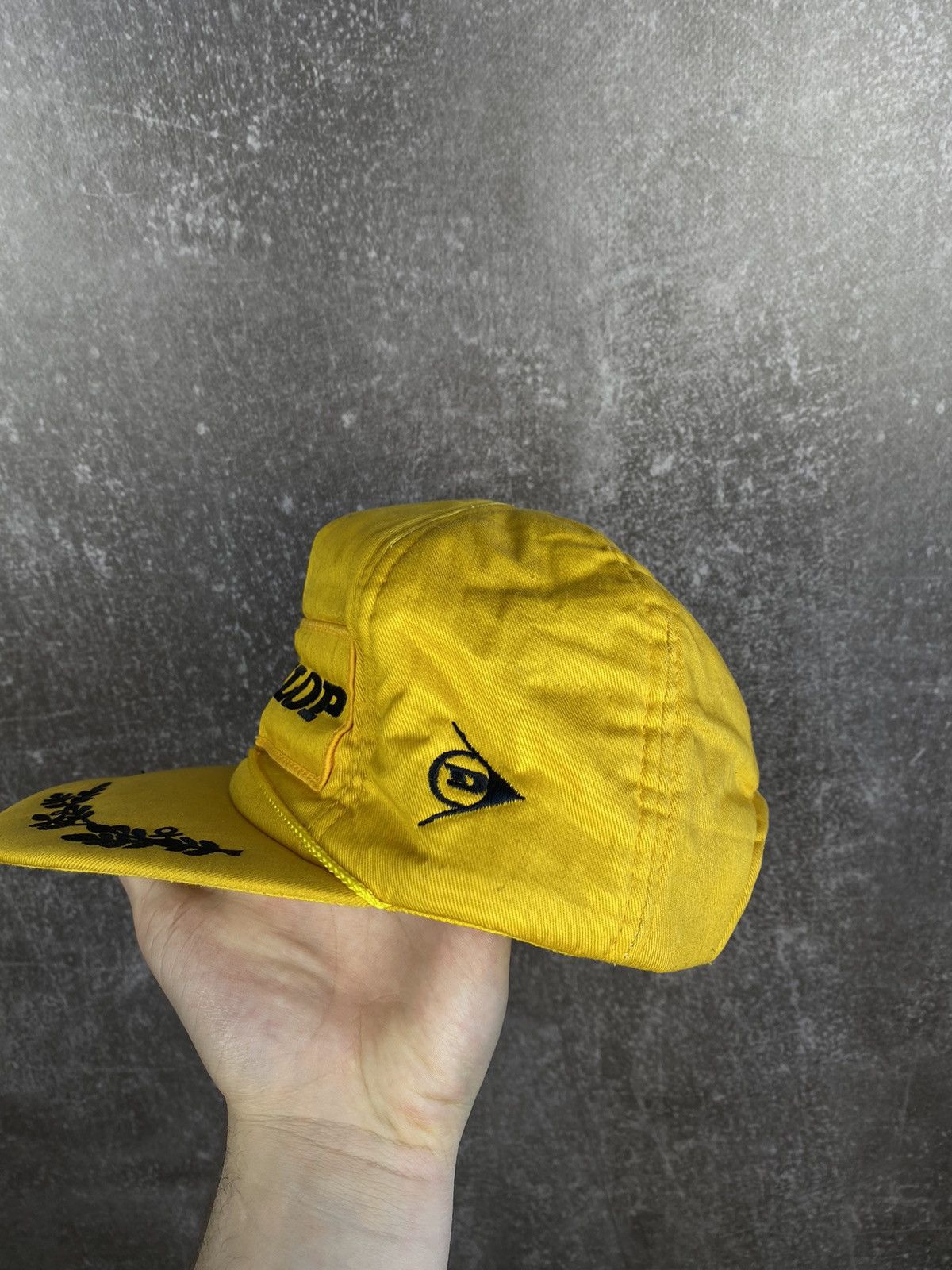 Dunlop × Vintage Vintage Yellow DUNLOP Motorsports Racing Embroidery hat cap Size ONE SIZE - 4 Thumbnail