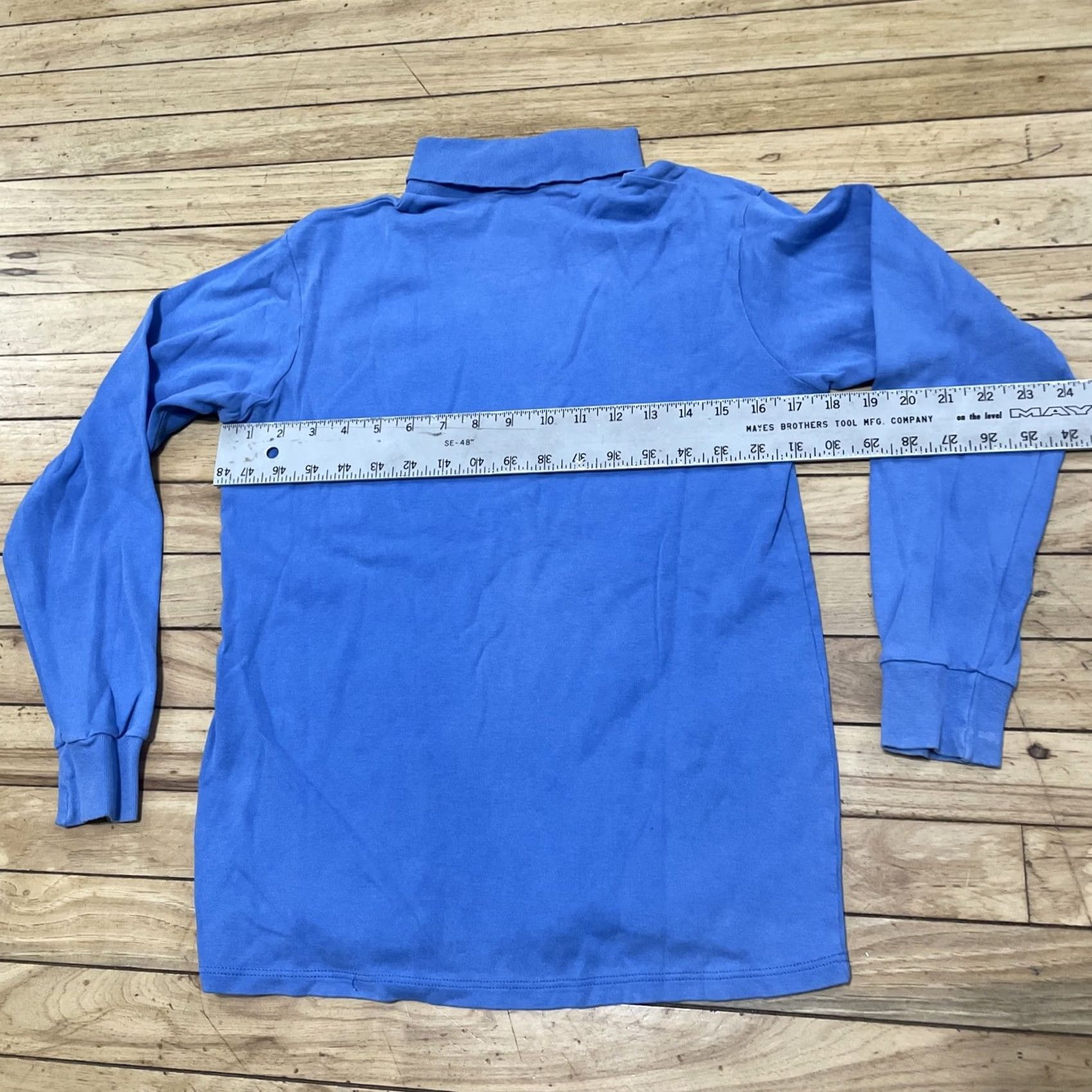 Vintage VINTAGE Duofold Thermal Turtleneck Sweater Women M Long Sleeve Blue Soft 90s Casual Activewear Mens Womens Boys Girls Size M / US 6-8 / IT 42-44 - 7 Thumbnail