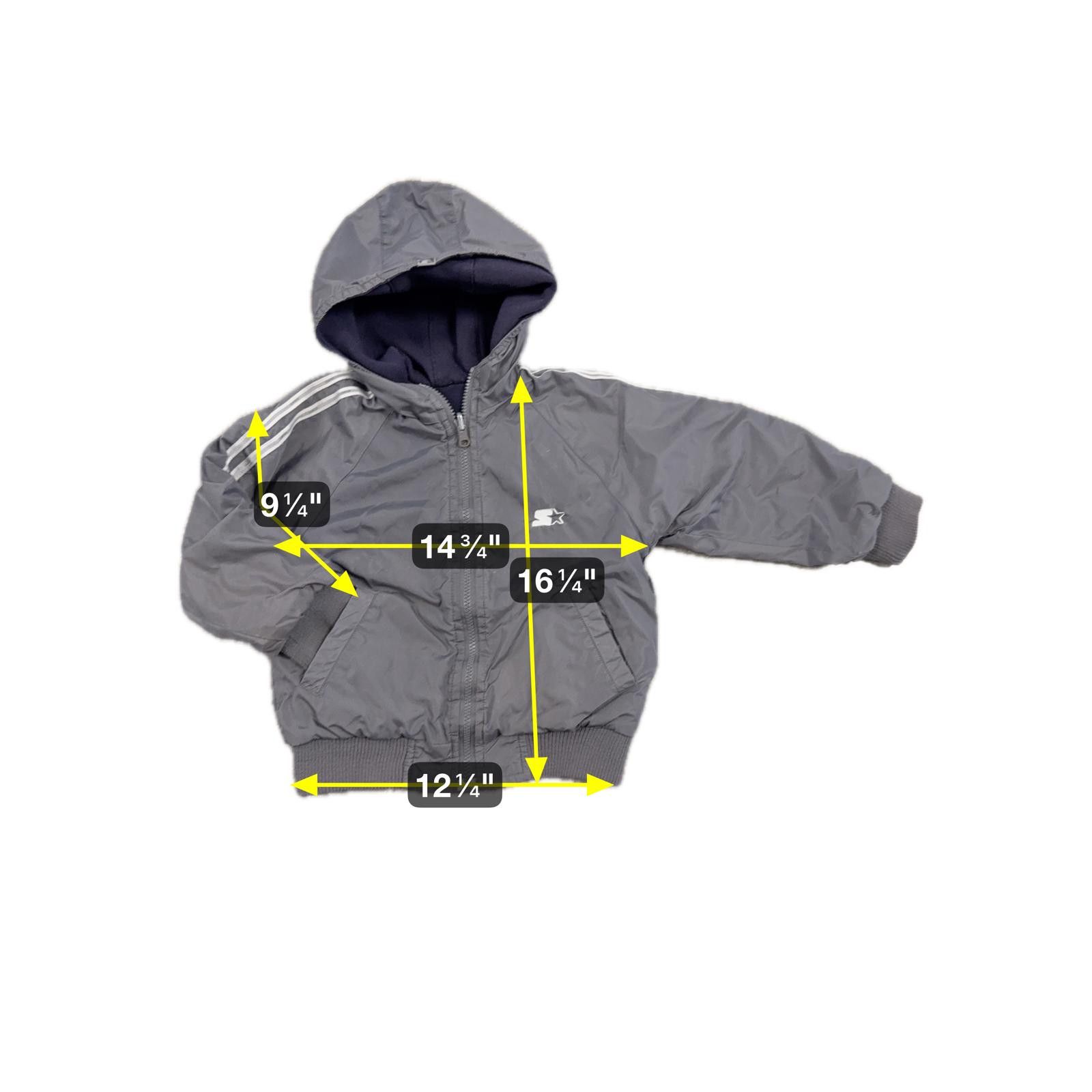 Starter Vtg 90s Kids Reversible Starter Full Zip Hooded Jacket - S Size US S / EU 44-46 / 1 - 6 Thumbnail