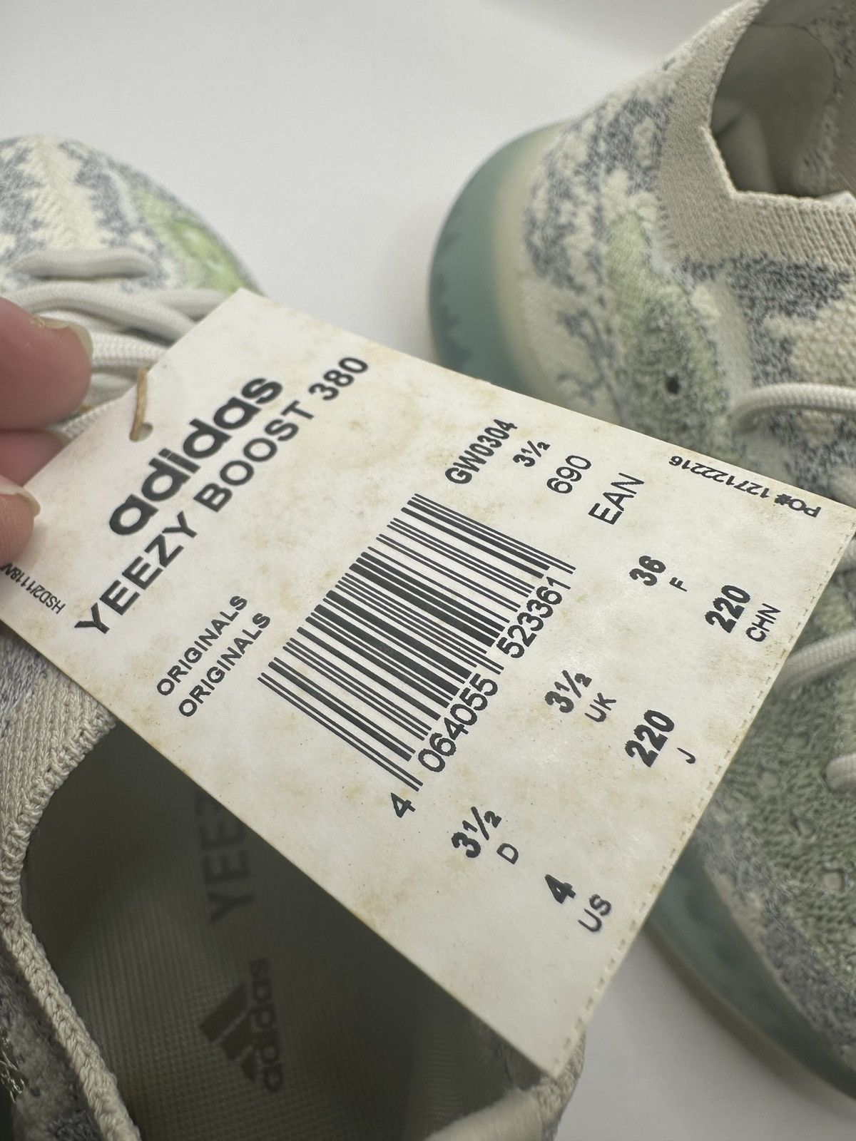 Adidas Adidas Yeezy Boost 380 Alien Blue Size US 4 / IT 34 - 10 Thumbnail