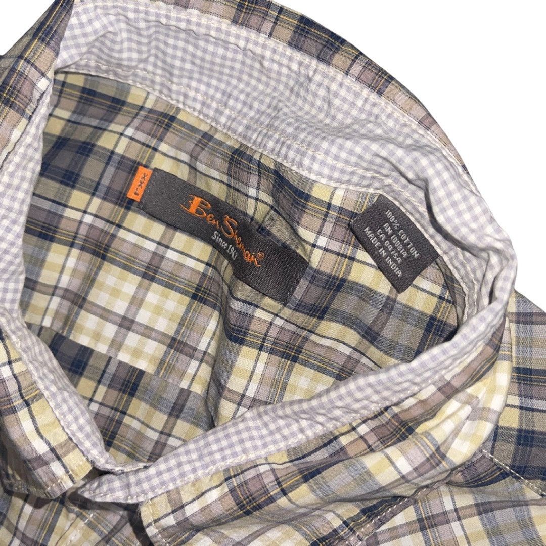 Ben Sherman Ben Sherman Pearl Snap Button Long Sleeve Plaid Shirt Cowboy Size US XXL / EU 58 / 5 - 3 Thumbnail