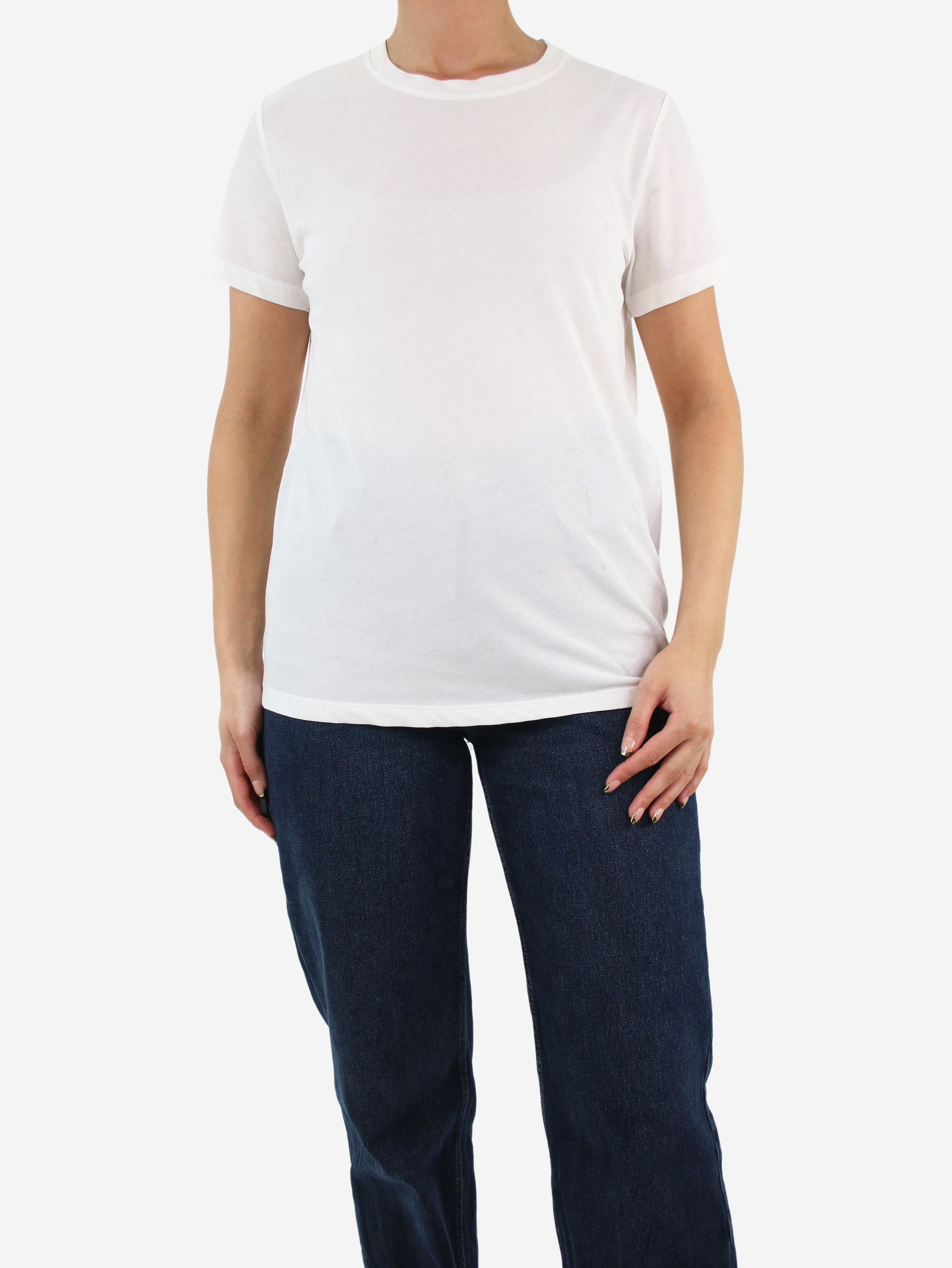 image of Tom Ford White Short-Sleeved T-Shirt - Size Uk 8, Women's