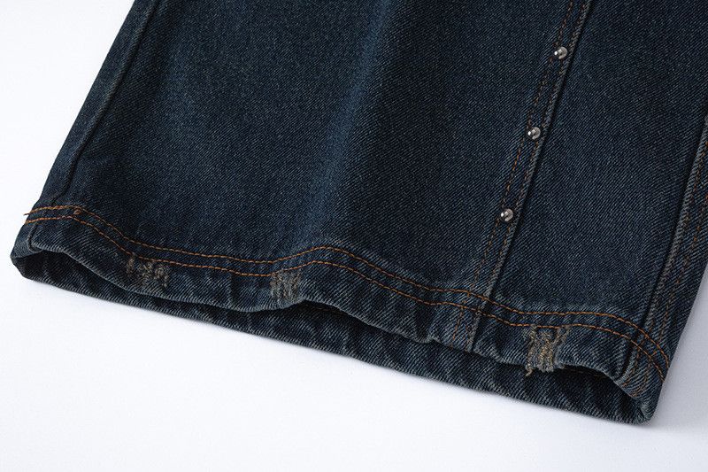 Japanese Brand × Jean × Vintage Vintage Rivet Patchwork Jeans Size US 33 - 14 Thumbnail