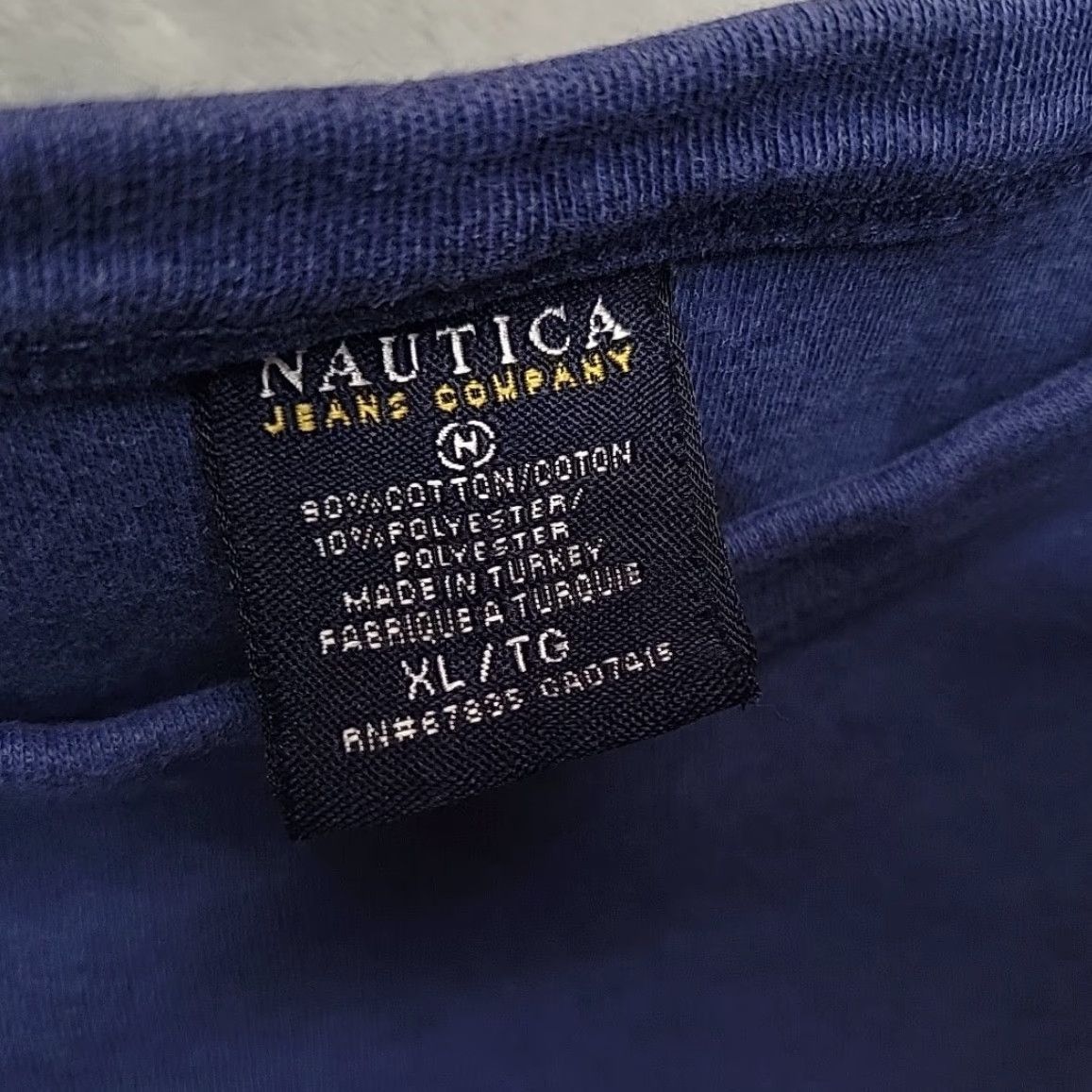 Nautica VINTAGE Nautica Jeans Company Shirt Mens XL Blue Crewneck Long Sleeve Sweater Size US XL / EU 56 / 4 - 4 Thumbnail