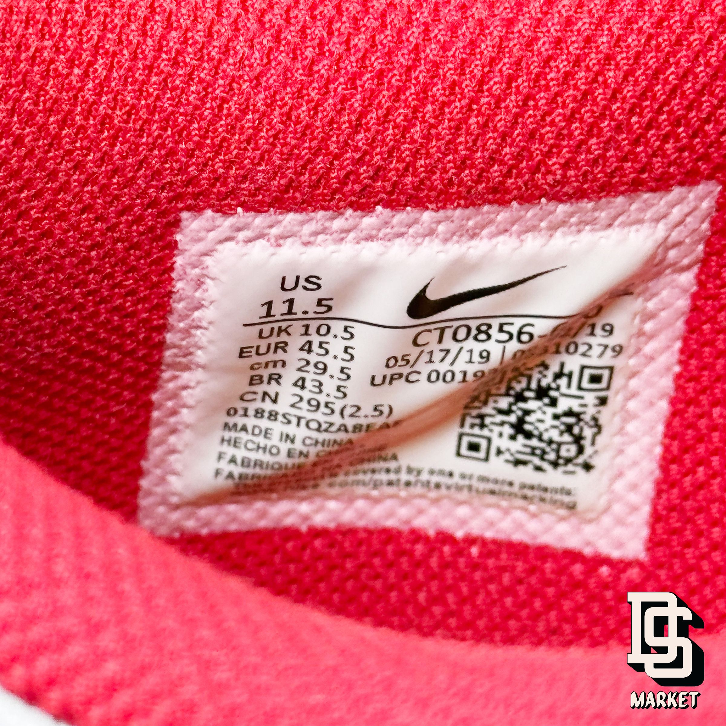 Nike × Off-White × Virgil Abloh NIKE DUNK LOW LTHR/OW OFF-WHITE C/O VIRGIL ABLOH RED GRAY Size US 11.5 / EU 44-45 - 6 Thumbnail