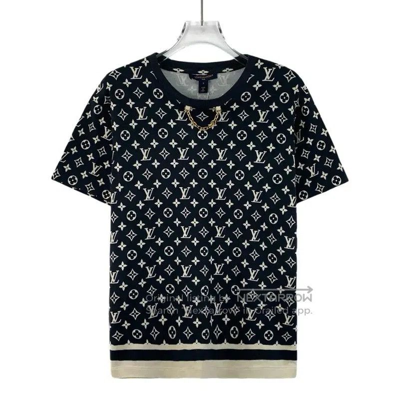 Louis Vuitton Louis Vuitton Black Cotton Women's T. Size S / US 4 / IT 40 - 1 Thumbnail