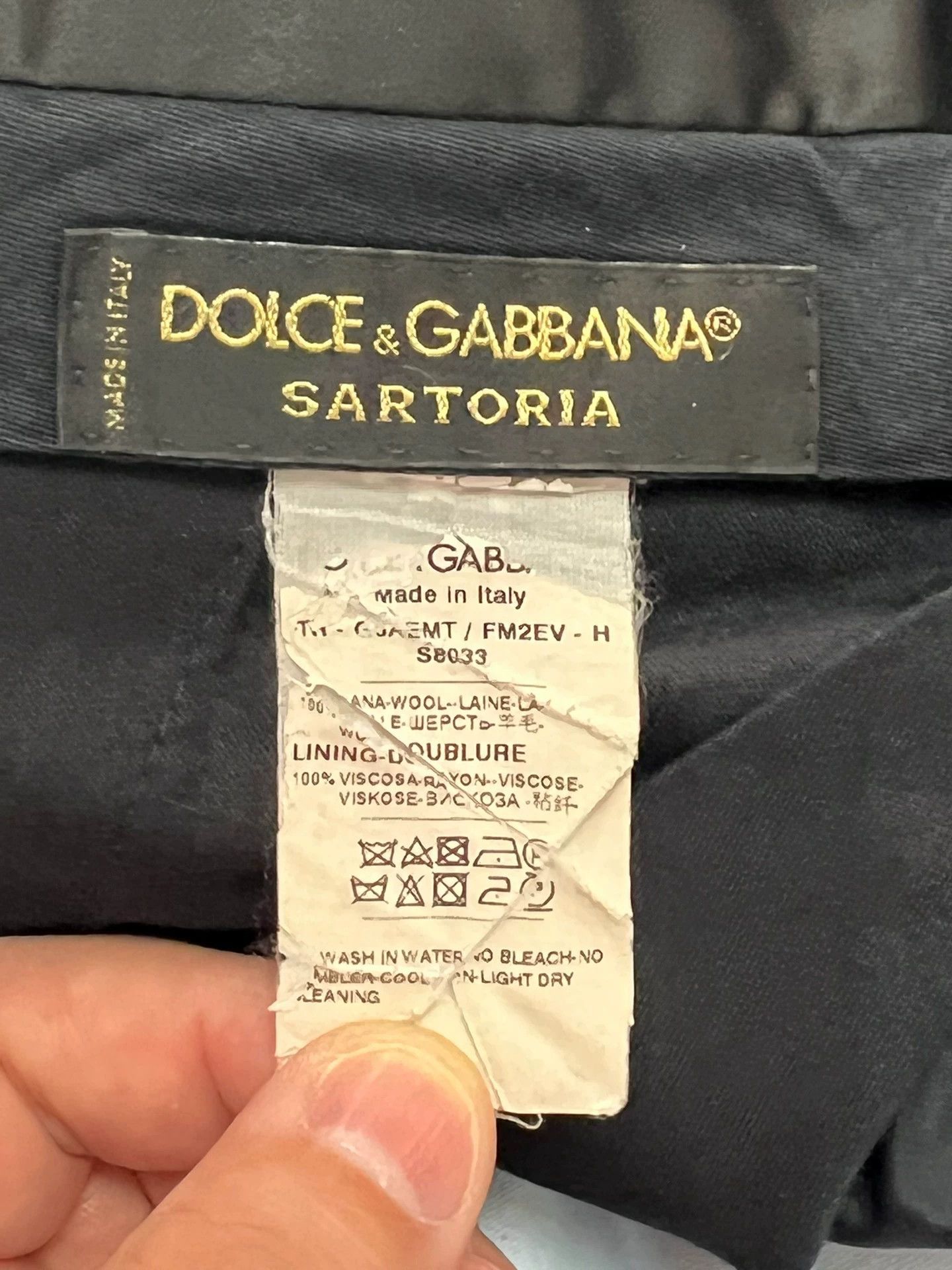 Dolce & Gabbana D&G Wool Suit Double-Breasted Navy Starry Sky Men's 54 Size 54R - 7 Thumbnail
