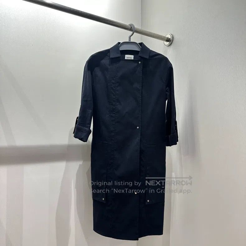 Hermes Hermes Zipper Snap Overcoat Size XXS / US 00 / IT 34 - 1 Thumbnail