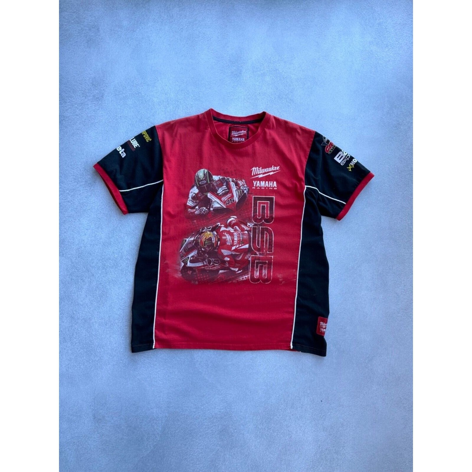 Yamaha VTG Yamaha Racing Milwaukee Monster Distressed T-shirt Size US XL / EU 56 / 4 - 1 Thumbnail